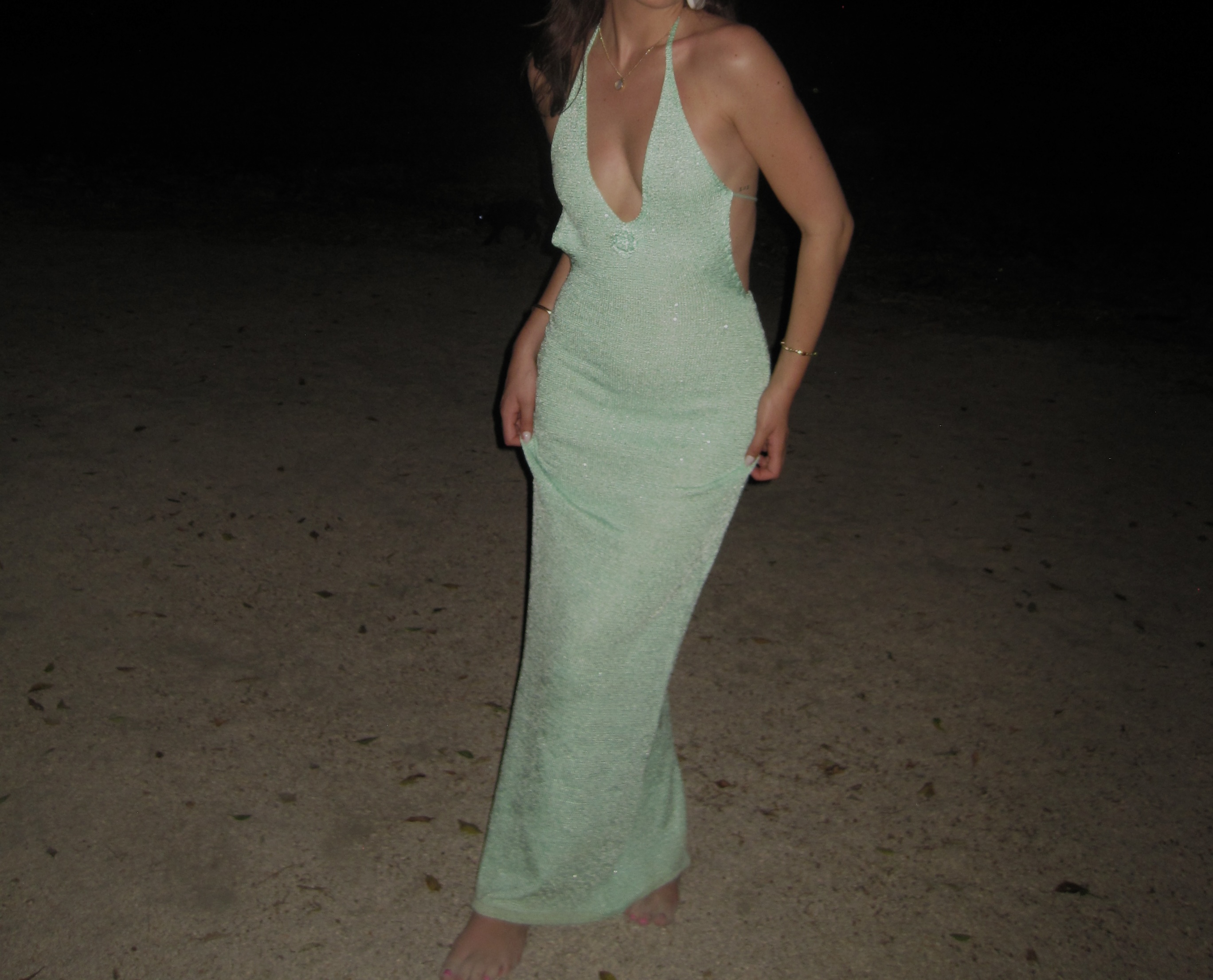 champagne dress formal Simple Champagne Satin Long Prom Dress Formal Dress With Split PSK229 US0 / Champagne