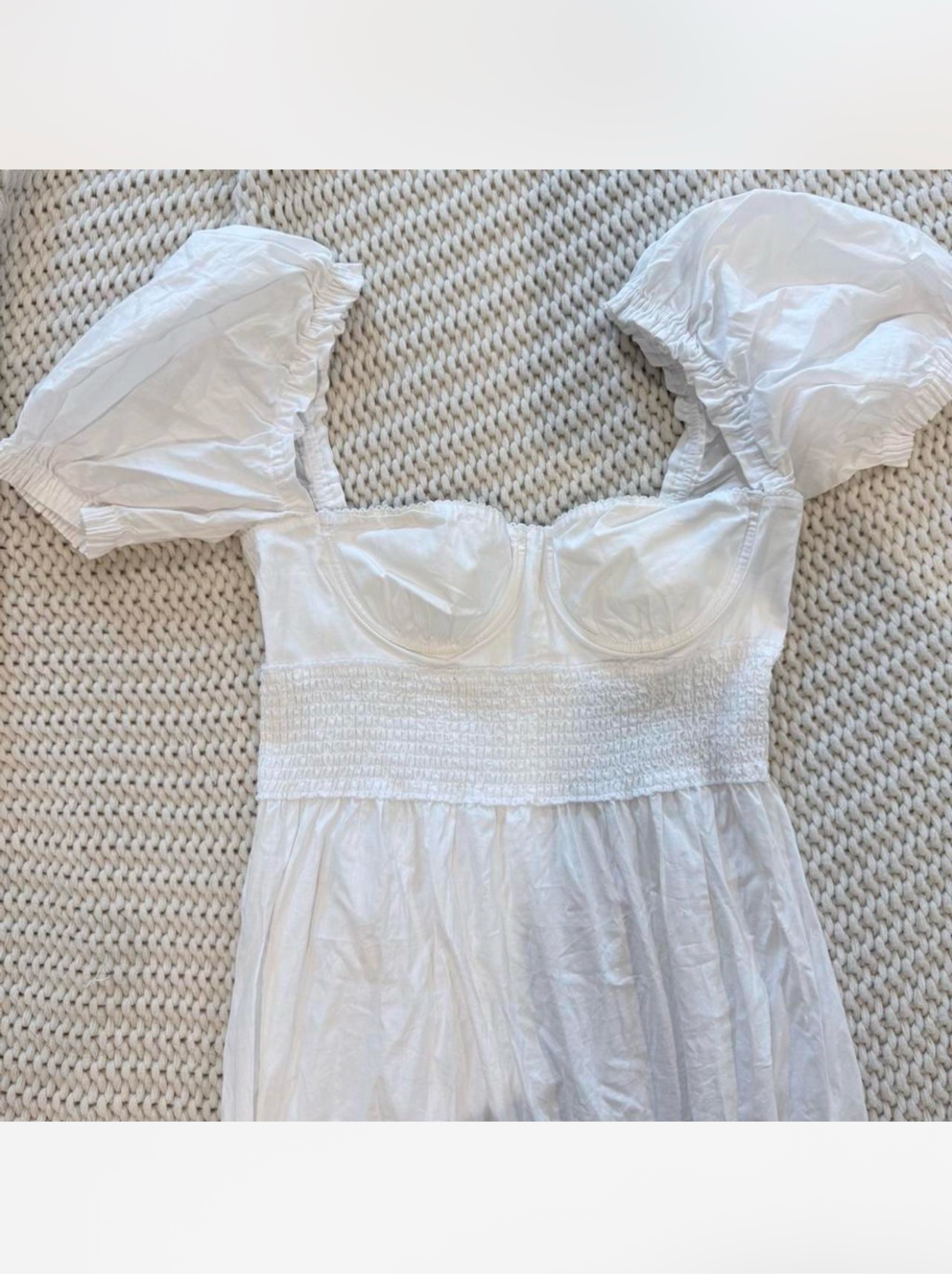 we wore what puff sleeve midi dress We Wore What Puff Sleeve Midi Dress