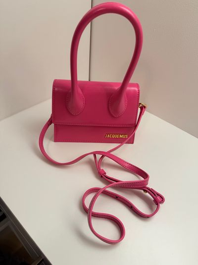 Jacquemus Hot Pink Leather Top Handle Bag by Jacquemus | Pickle