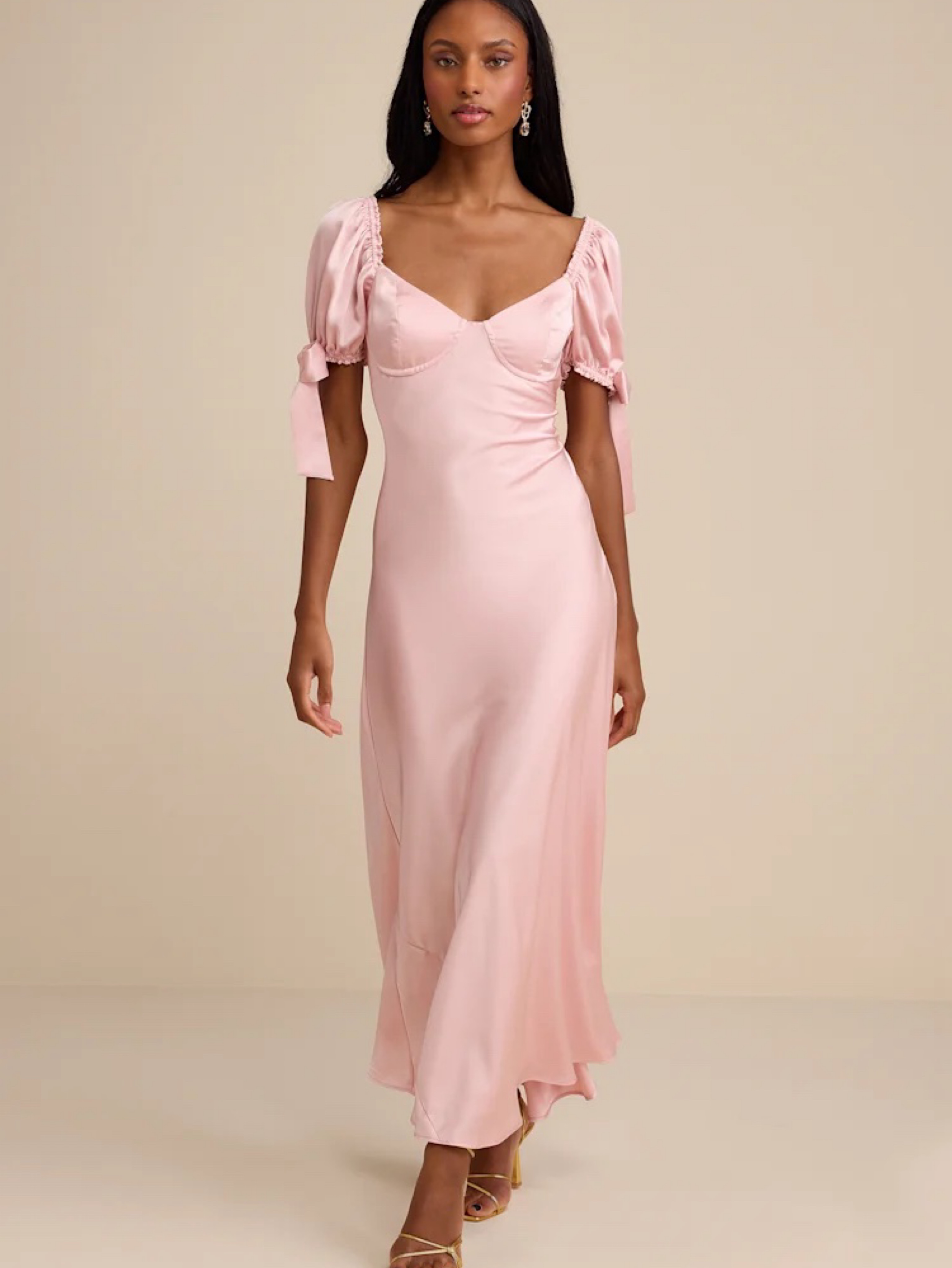 pink dress lulus Sexy Blush Pink Maxi Dress - Strapless Maxi Dress - Mermaid Dress