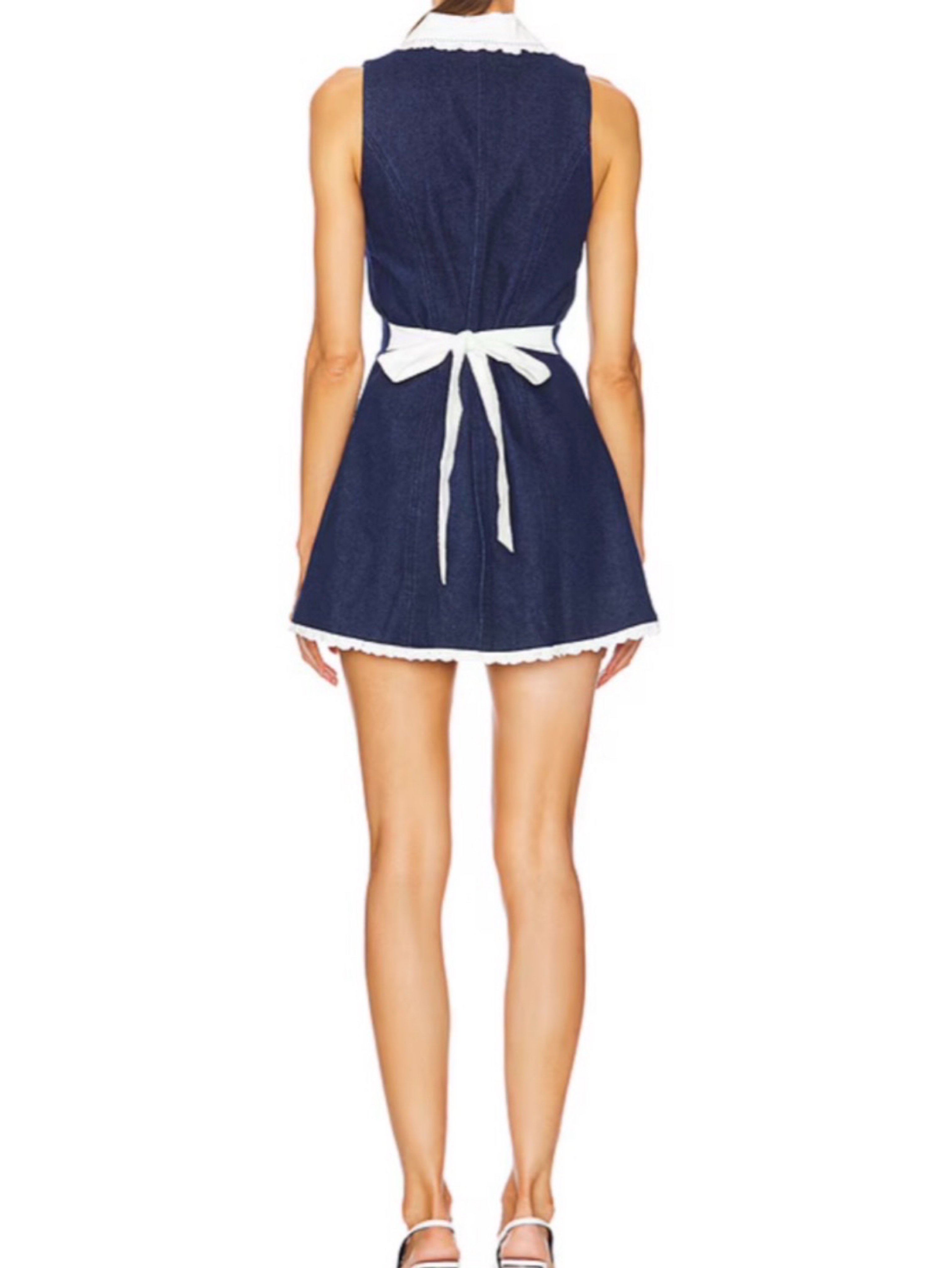 adrienna dress in denim fait par foutch Fait Par Foutch Adrienna Dress - denim by Fait Par Foutch
