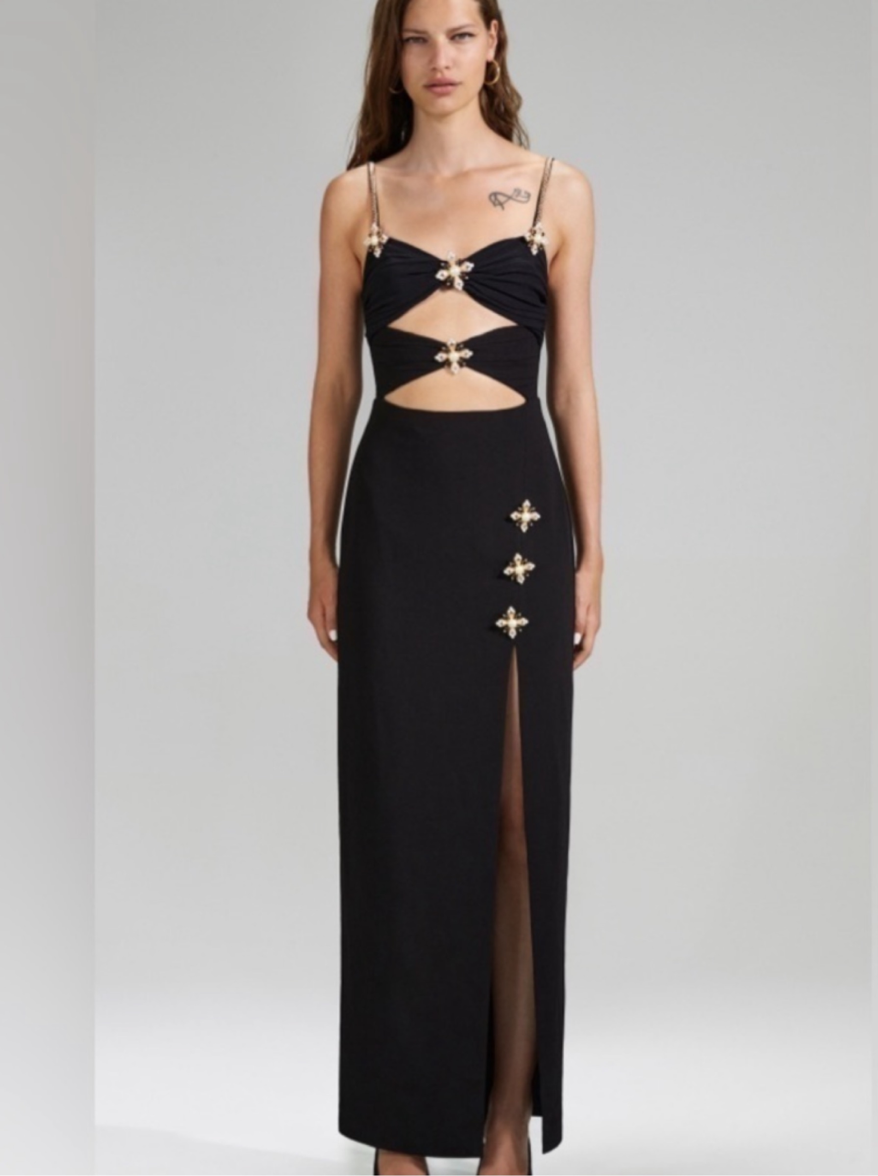 self-portraitドレス Self Portrait black midi dress by Self-Portrait | Pickle