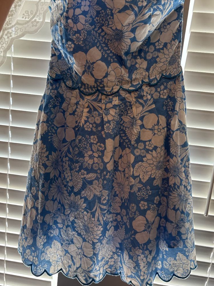 Altar'd State Blue Floral Strapless Dress by Altar'd State