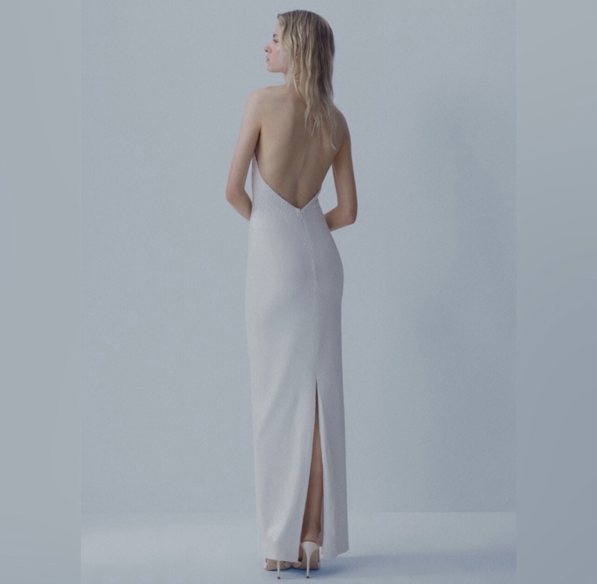 maxi satin dress with sleeves Satin and lace evening dress