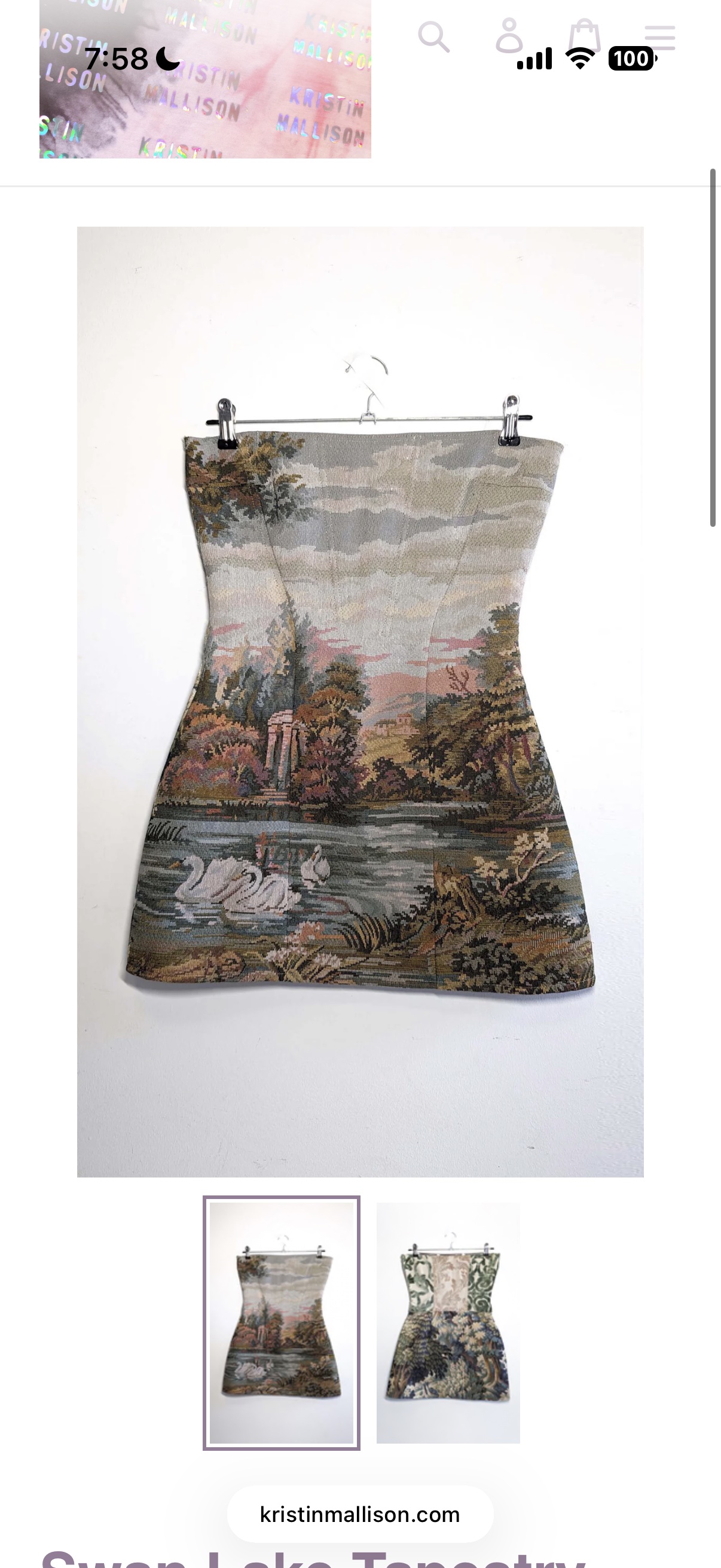 Kristin Mallison Tapestry Dress in XS