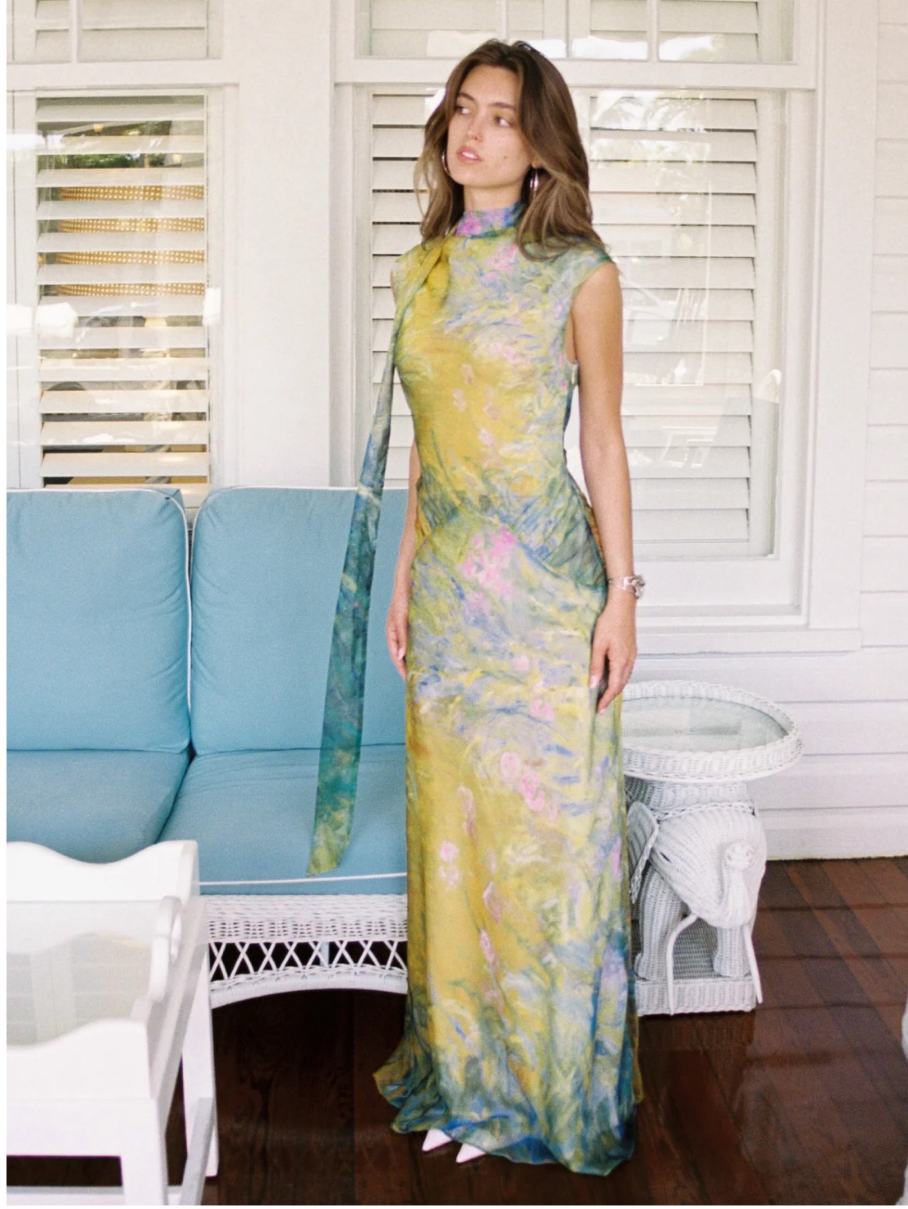 yellow the label green dress Yellow the Label Irises Maxi Dress by Yellow The Label