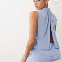 Baby blue black tie dress by ASOS - Pickle Baby blue black tie dress by ASOS - Pickle