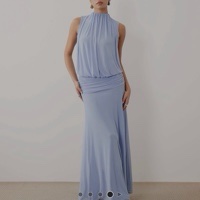 Baby blue black tie dress by ASOS - Pickle Baby blue black tie dress by ASOS - Pickle