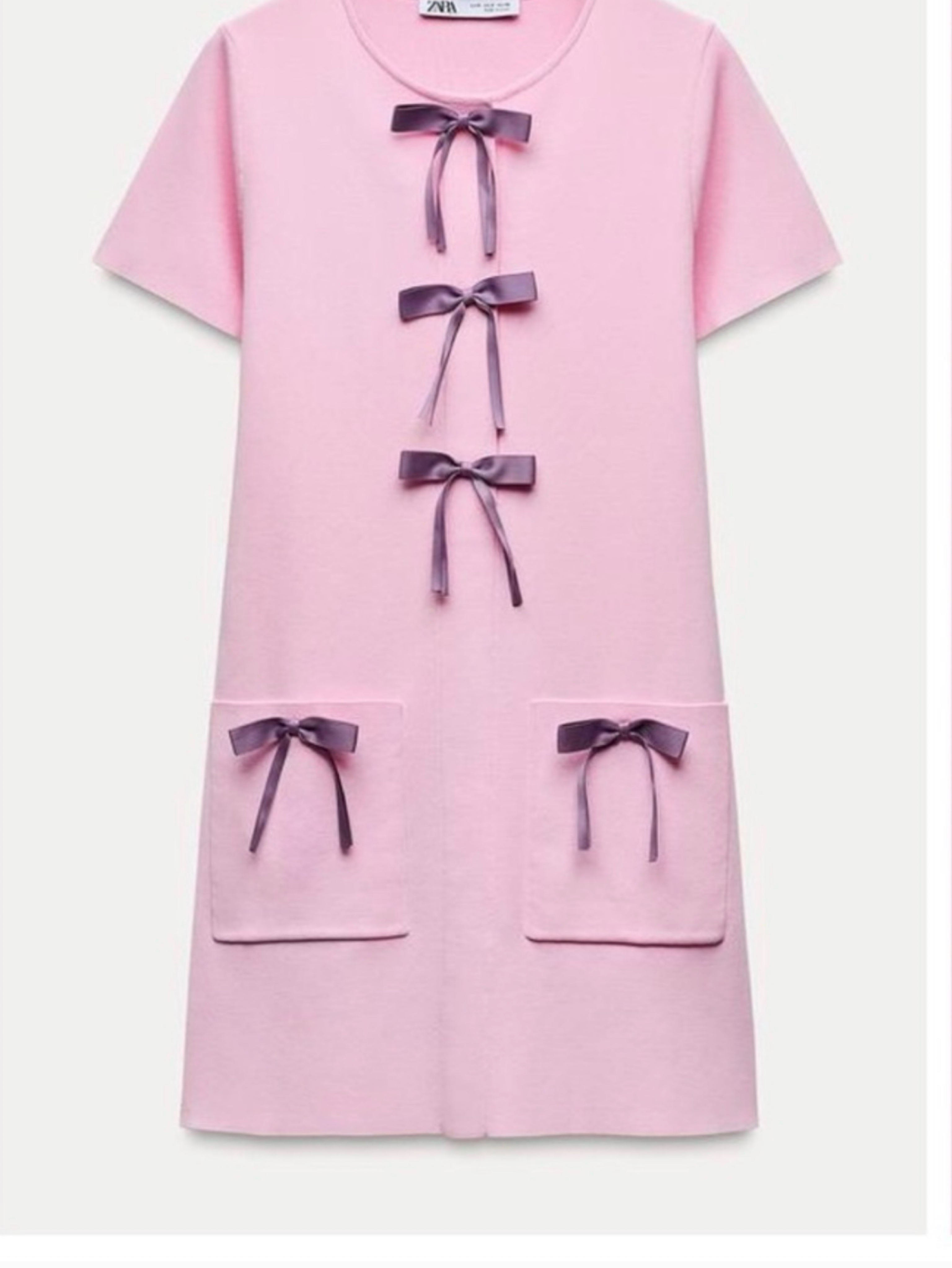short pink dress zara Zara * Pink Short Poplin Dress Long Sleeves Bloggers favorite!