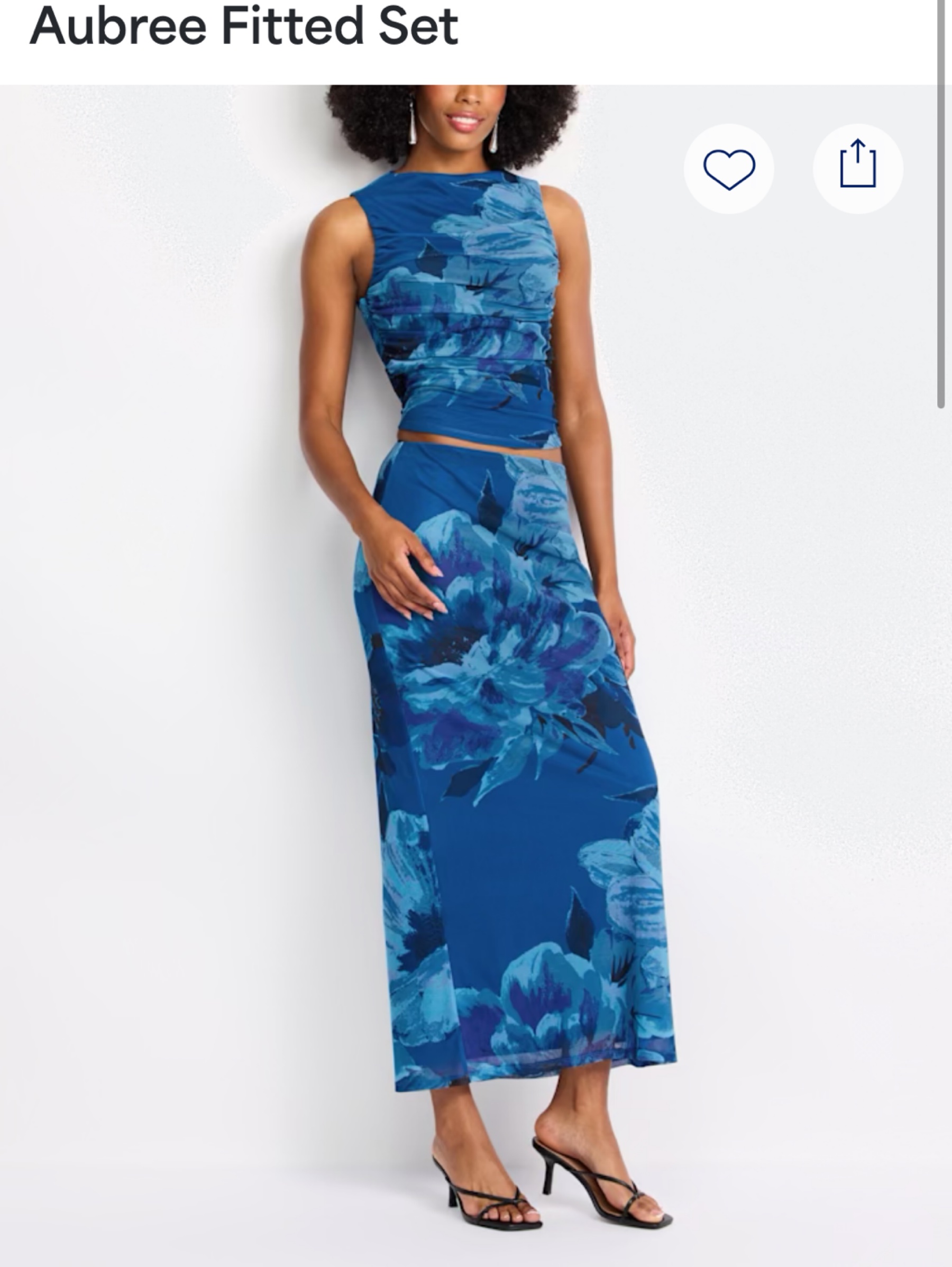 nine britton knit dress Blue Floral Set by Dress floral