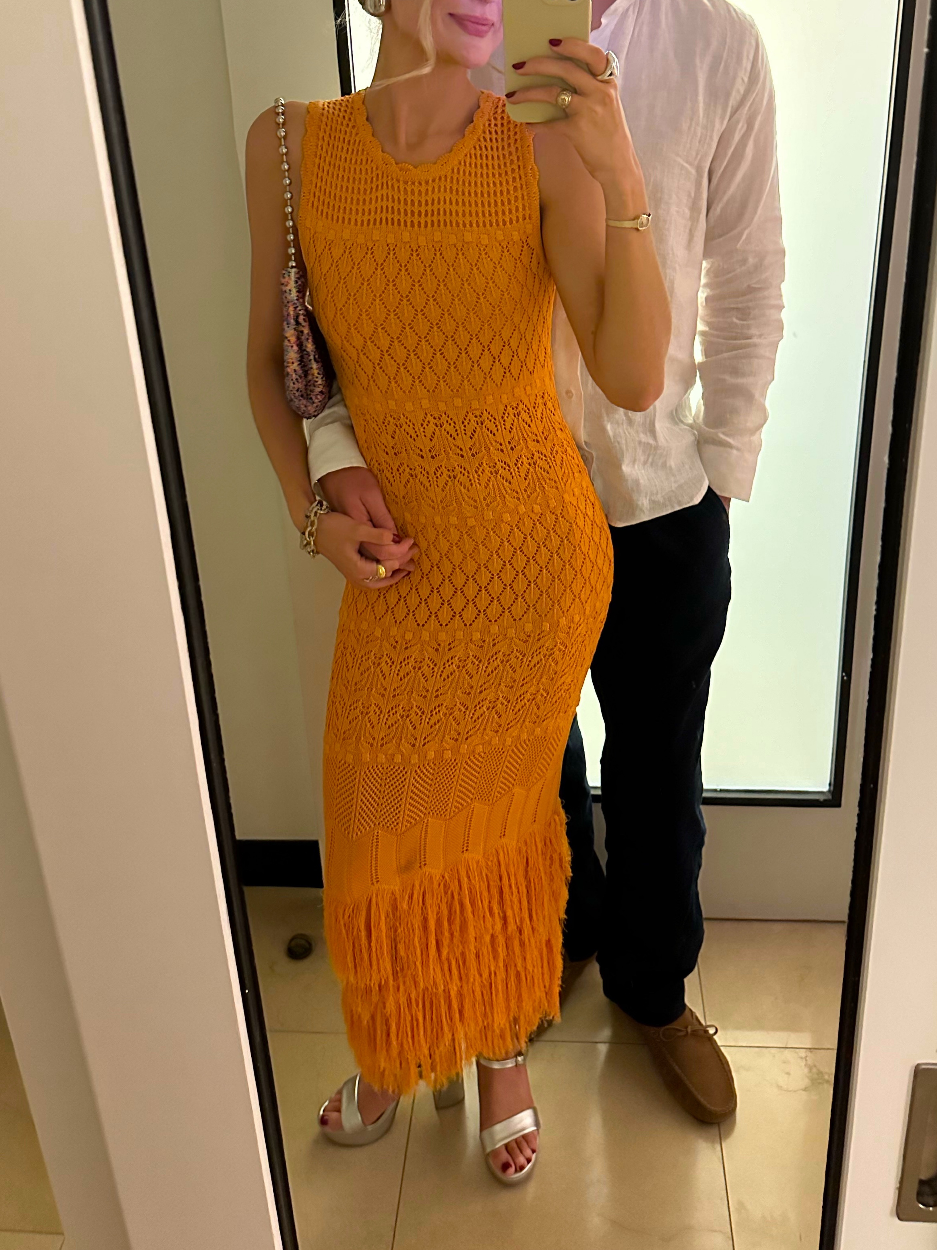 ronny kobo orange dress Ronny Kobo Steph Dress In Orange by Ronny Kobo