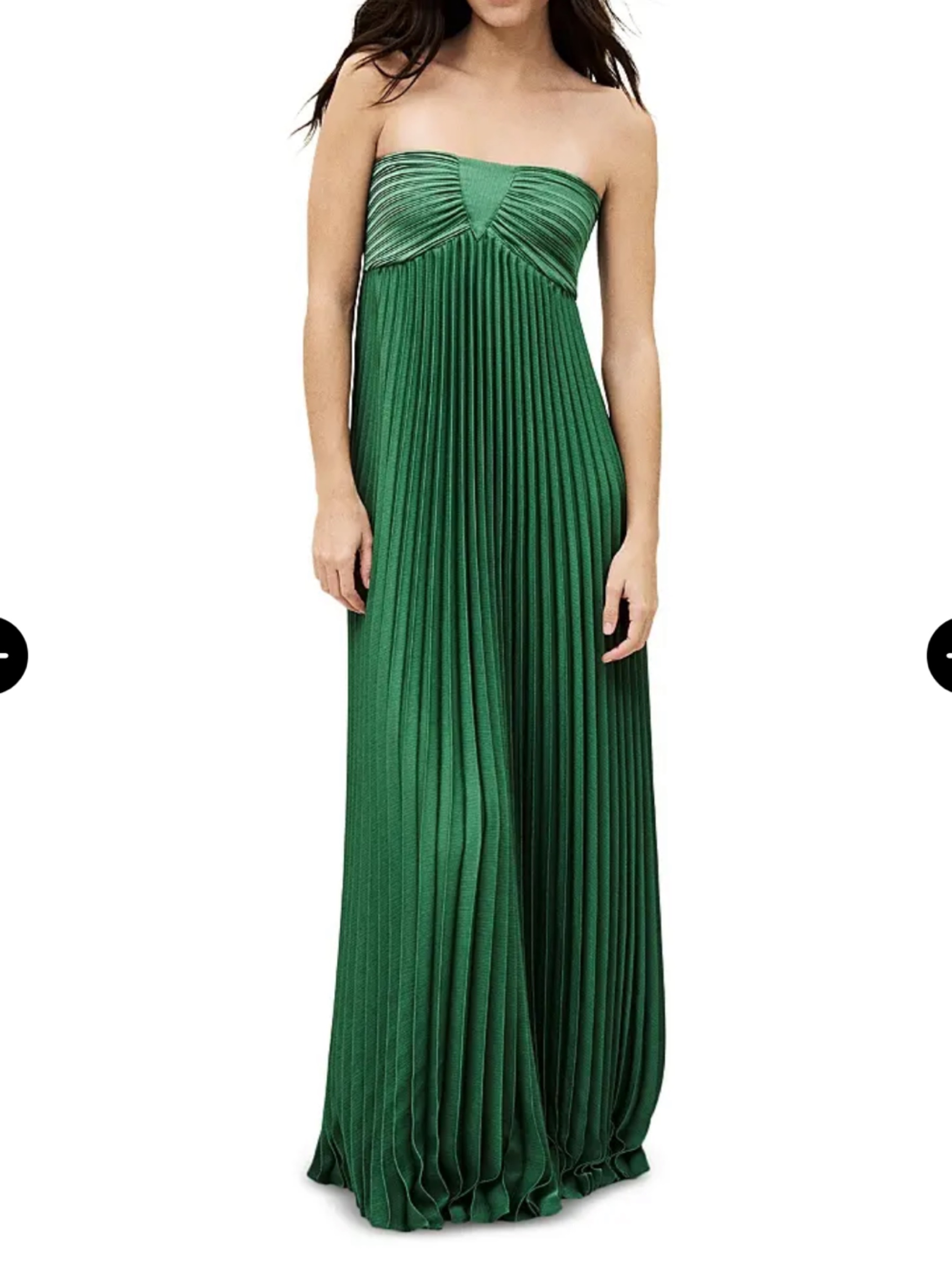 bash green dress Ba&sh willow strapless by Willow dress