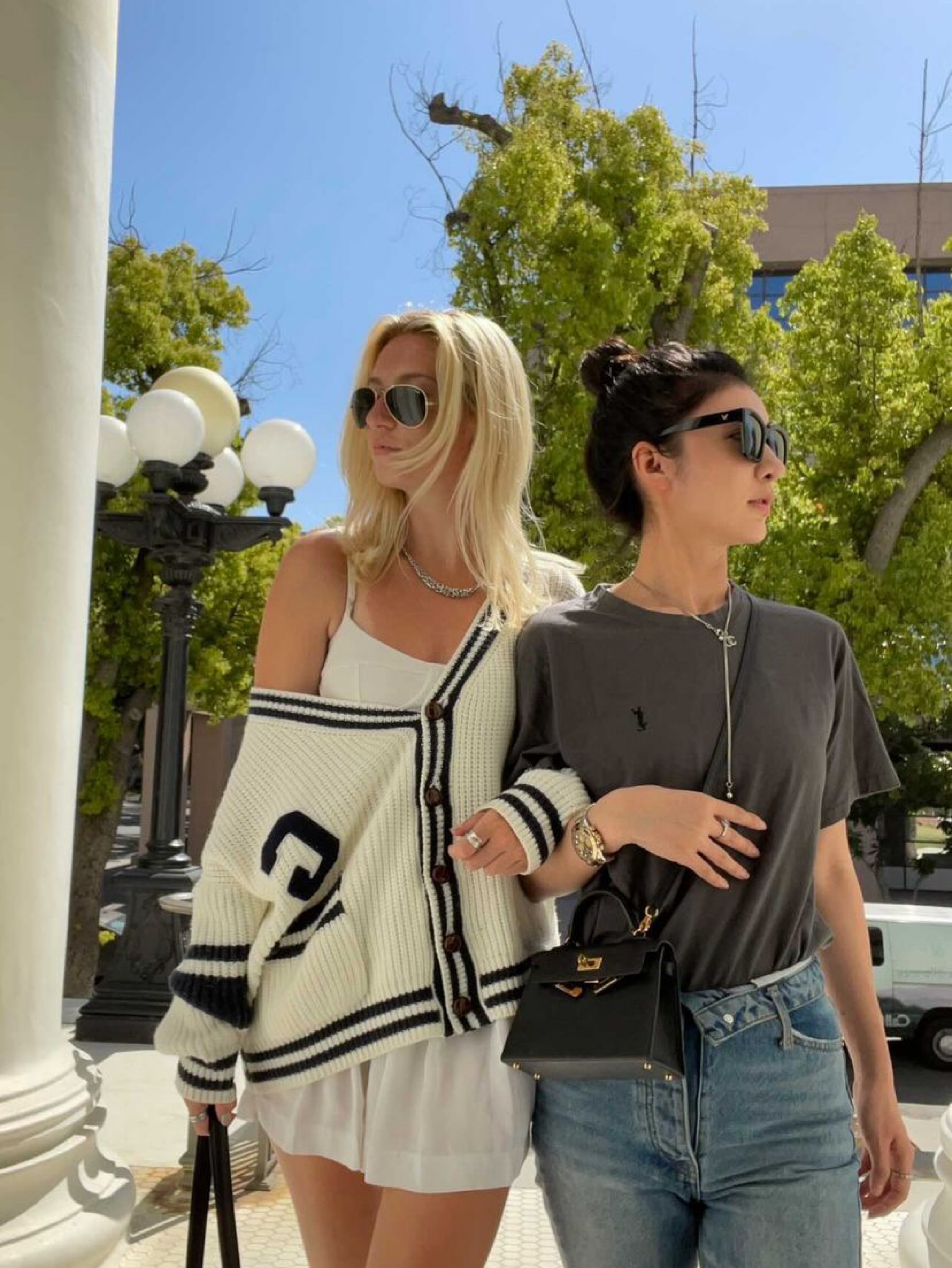 Cream Ribbed Knit Cardigan Sweater