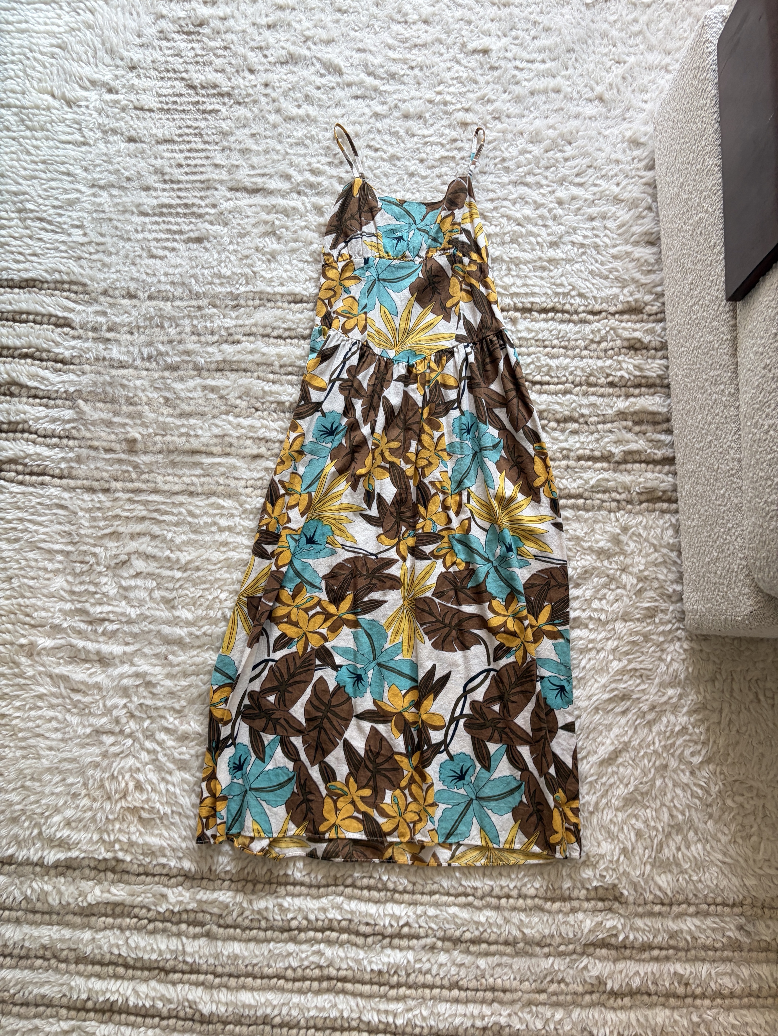 Walter Baker Floral Cotton Midi Dress