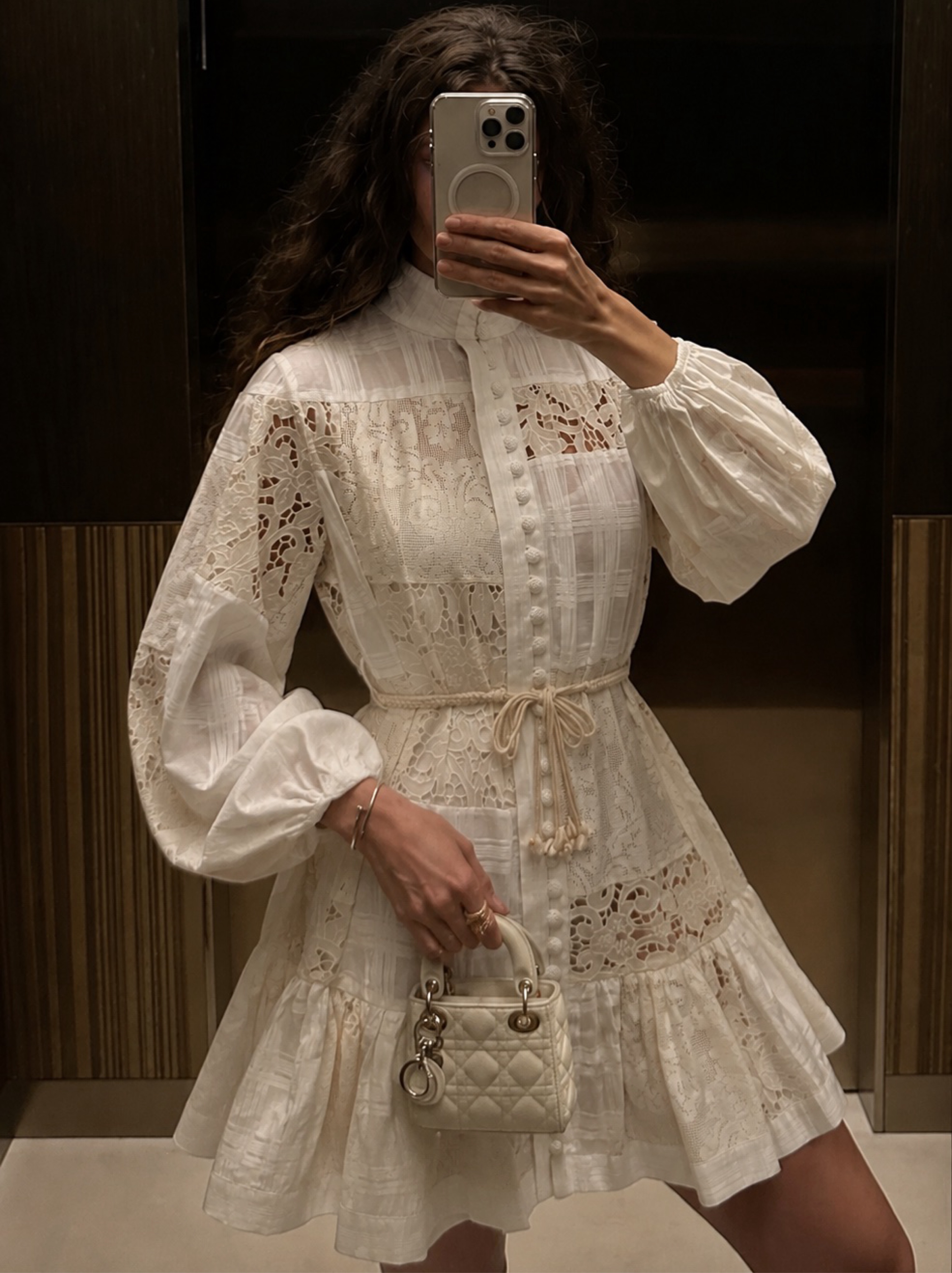 Antonia Lace Trim Mini Dress by Bardot | Pickle