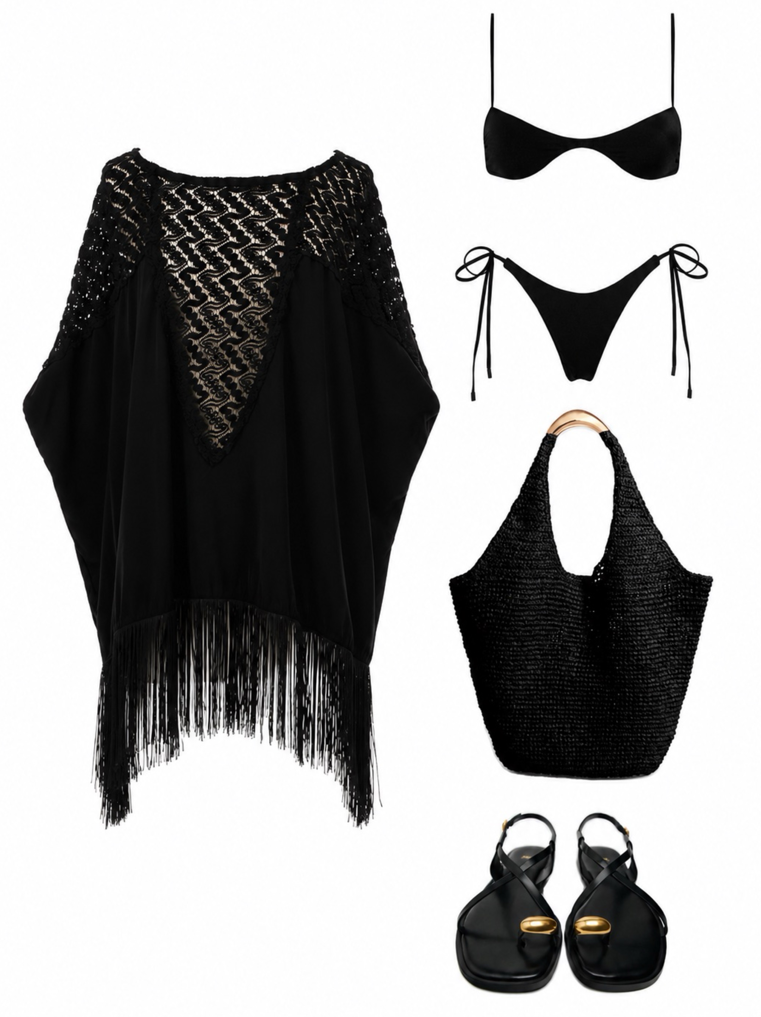 L SPACE - Fringe Cover-Up