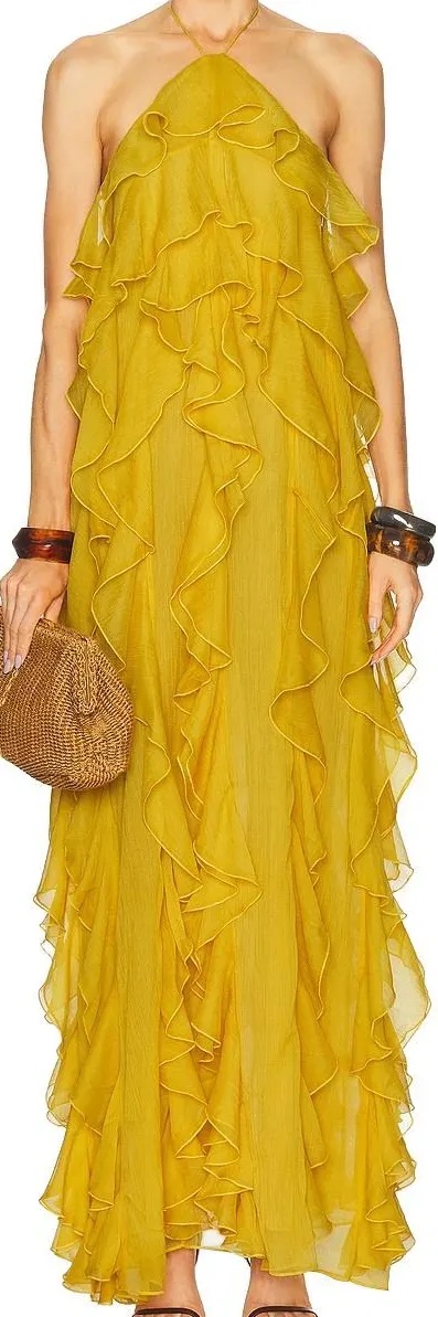 a&m jersey dress Amur Women's Mena Jersey Halter Dress - Vivid Auburn main image 1