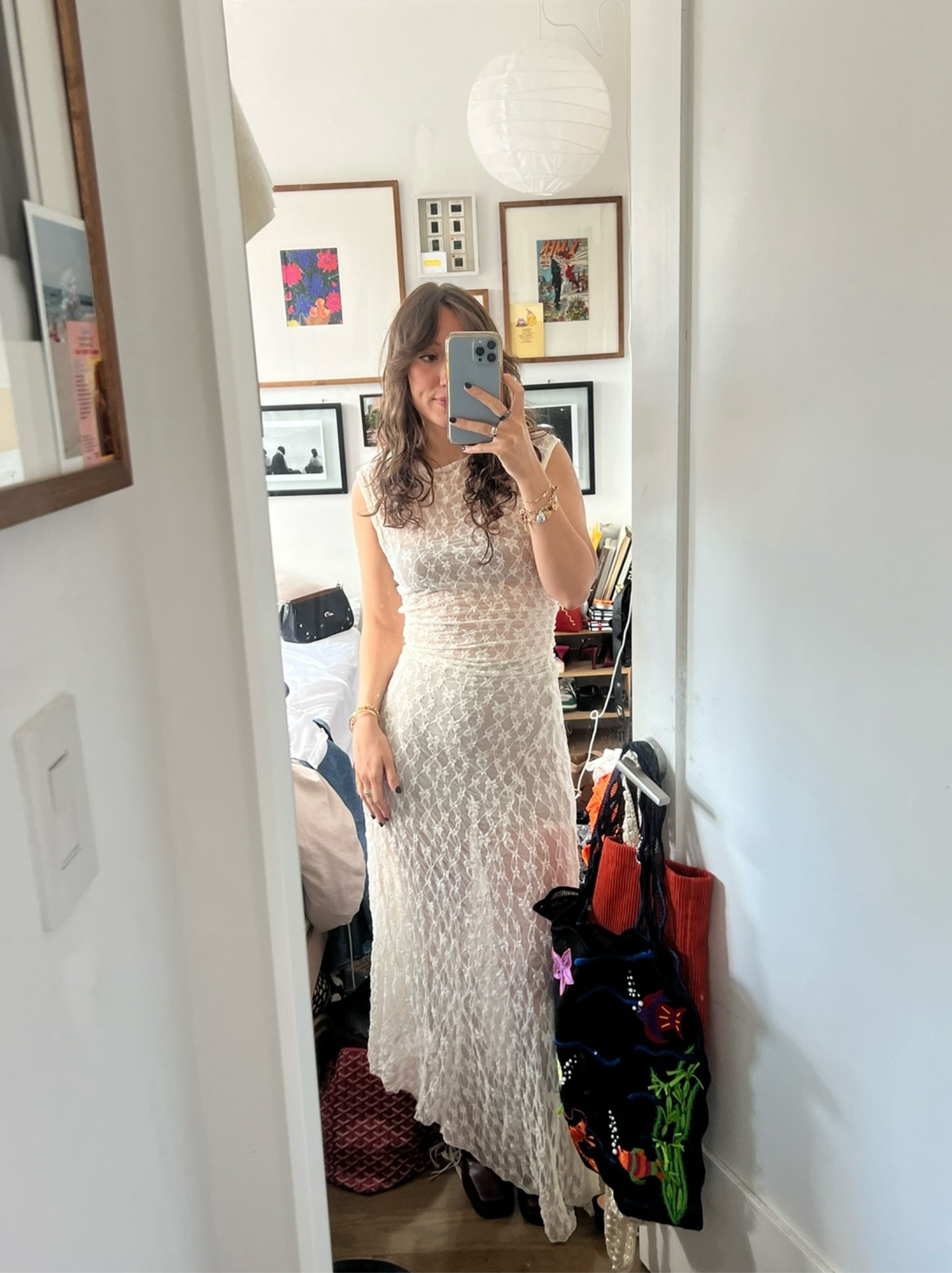champagne prom dresses Dreamyannie Women Dress V-neck Beaded Long Evening Dress with Slit Plain sleeveless dress - and lovely appliqués. USNEW_03_06_26 Color:White/Light Blue