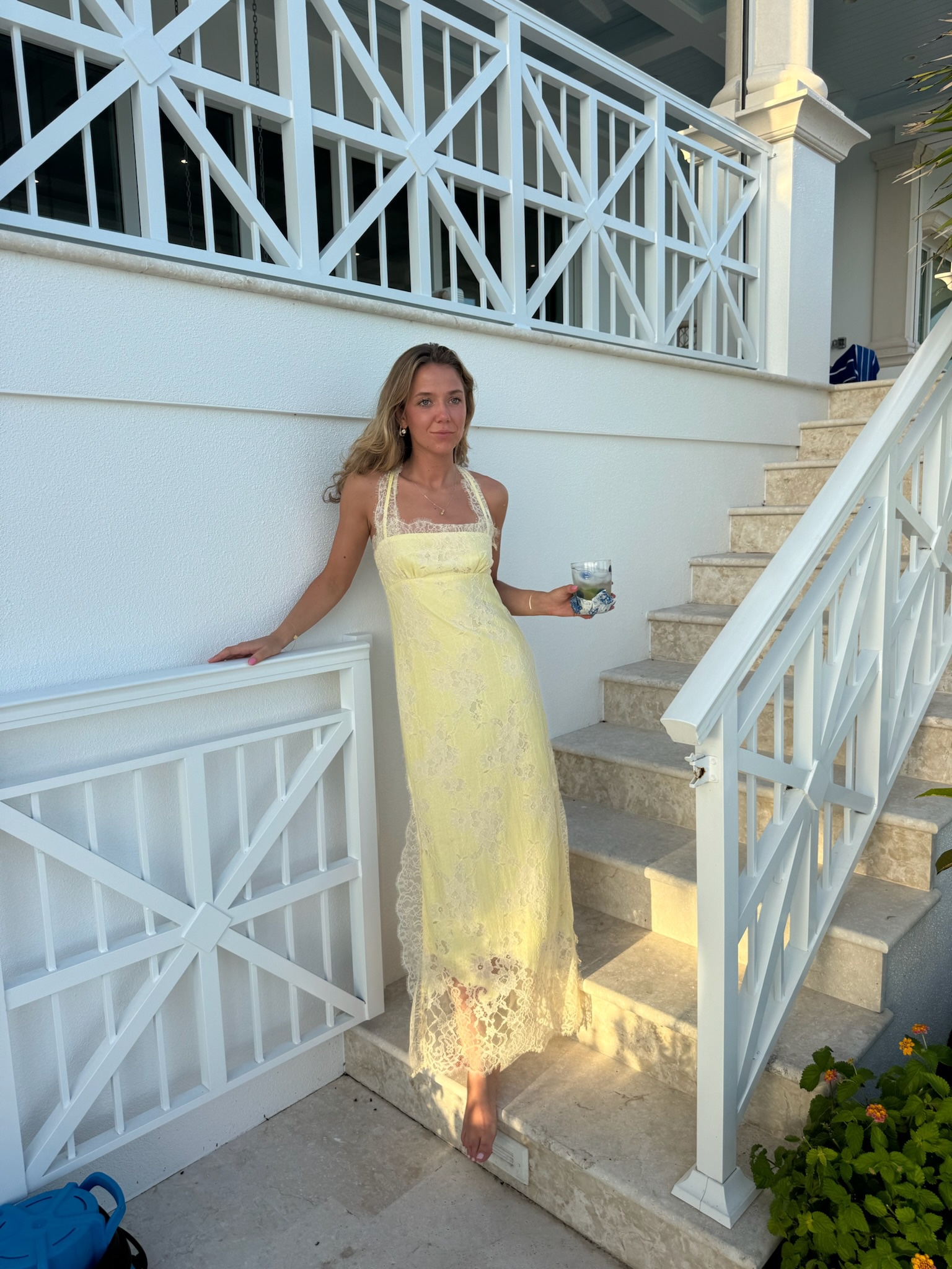 yellow lace midi dress Zosia Yellow Lace A-line Lace Up Back Midi Dress