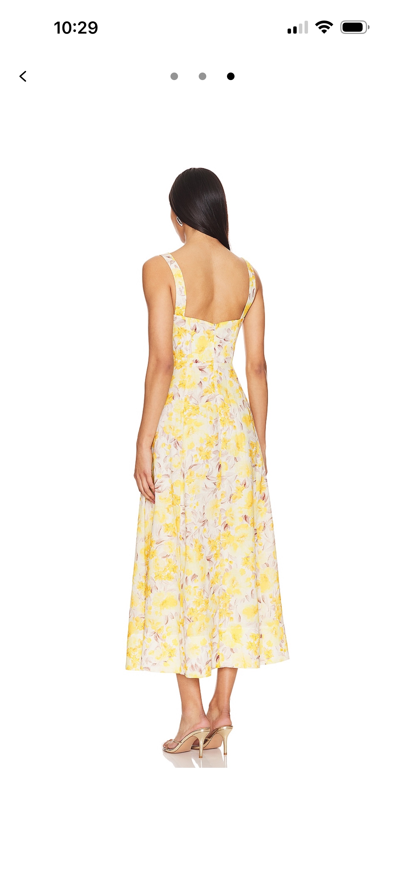 Bardot Lilah Corset Midi Dress Yellow Floral by Bardot - Pickle