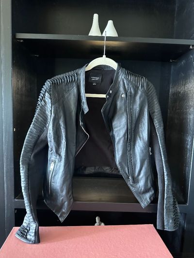 LAMARQUE Azra Black Leather Jacket by Lamarque | Pickle