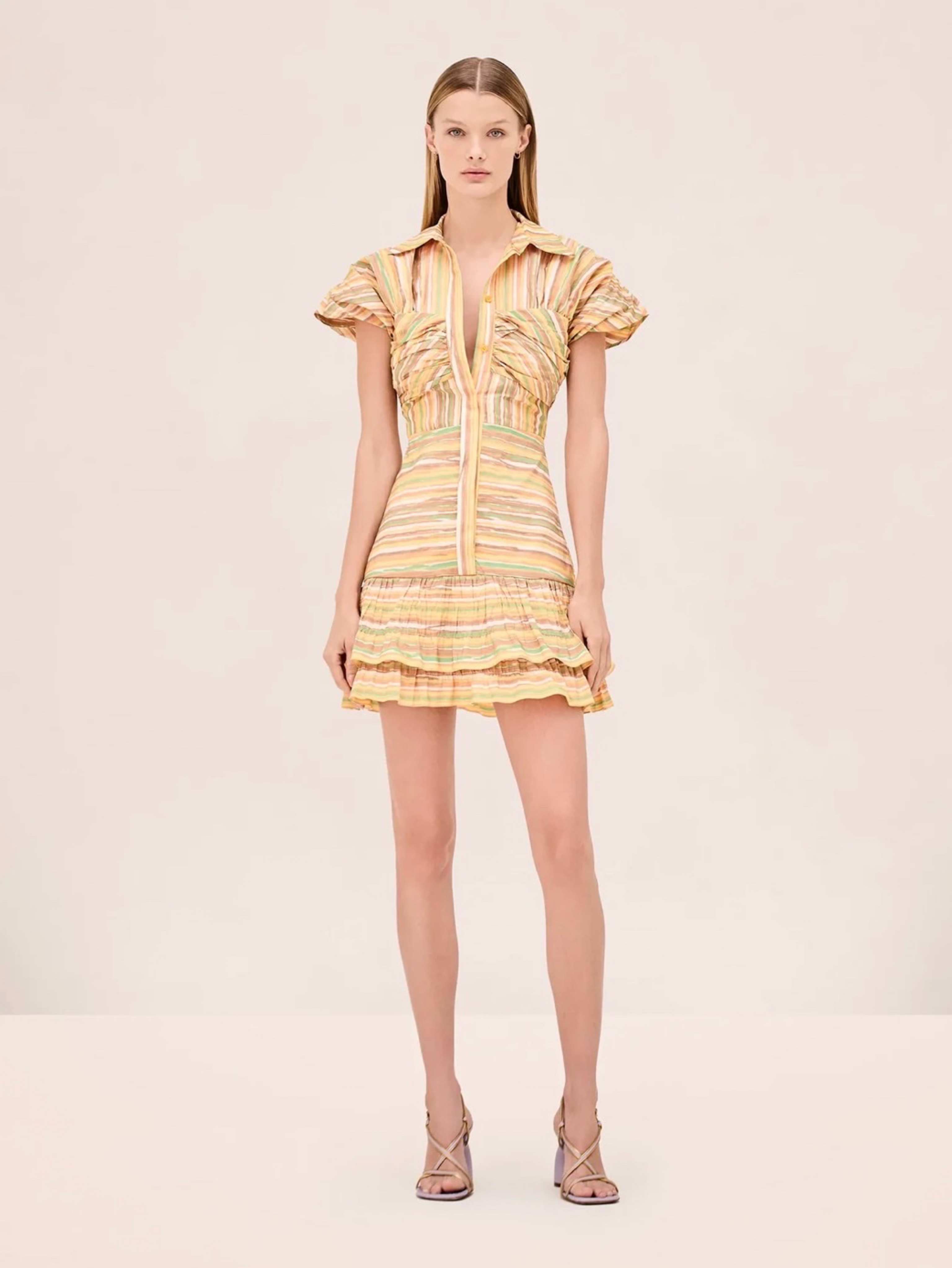 alexis mini dress Alexis Cotton Scallop Mini Dress