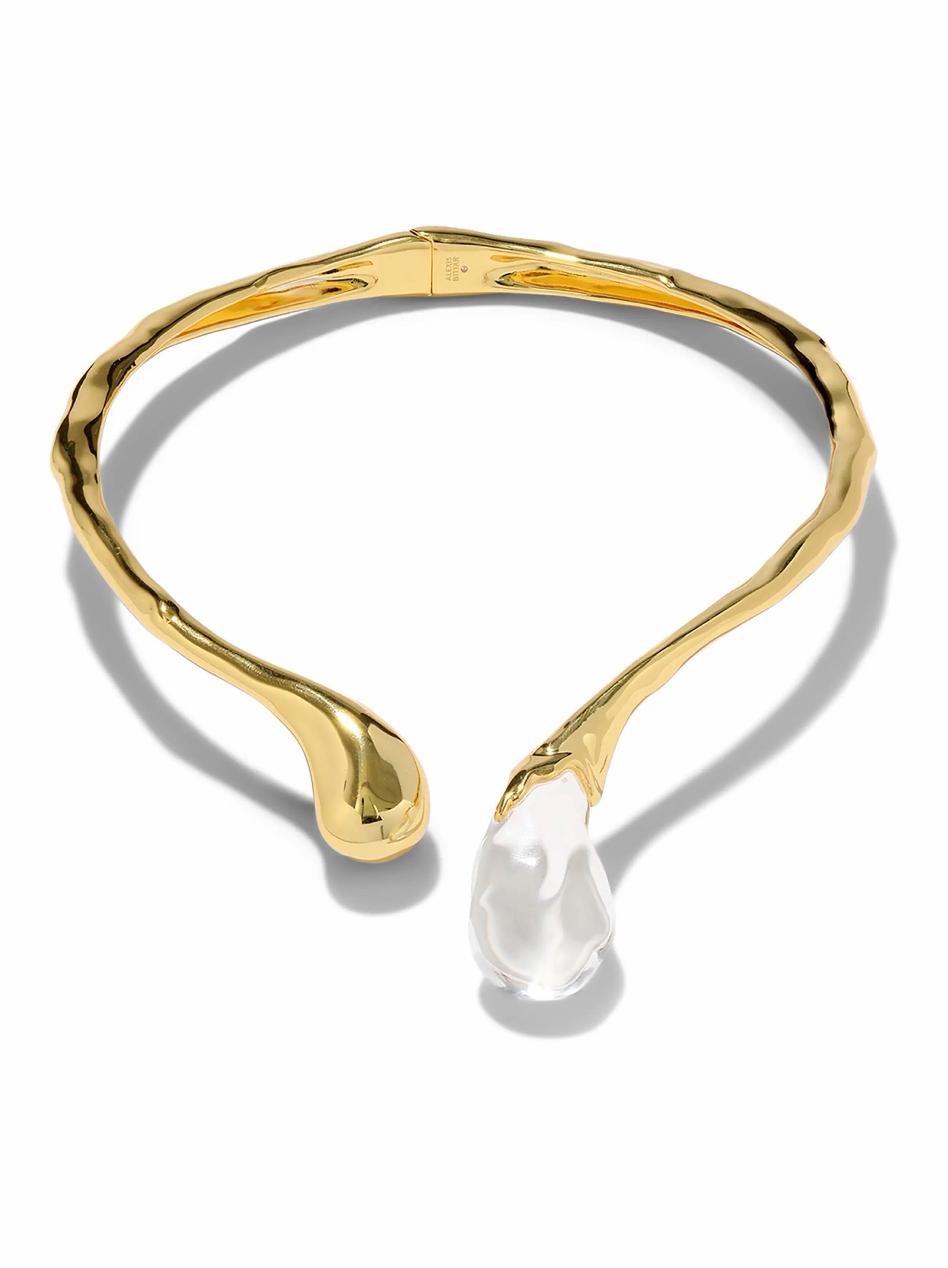 Alexis Bittar Liquid Lucite Sprout Collar Necklace
