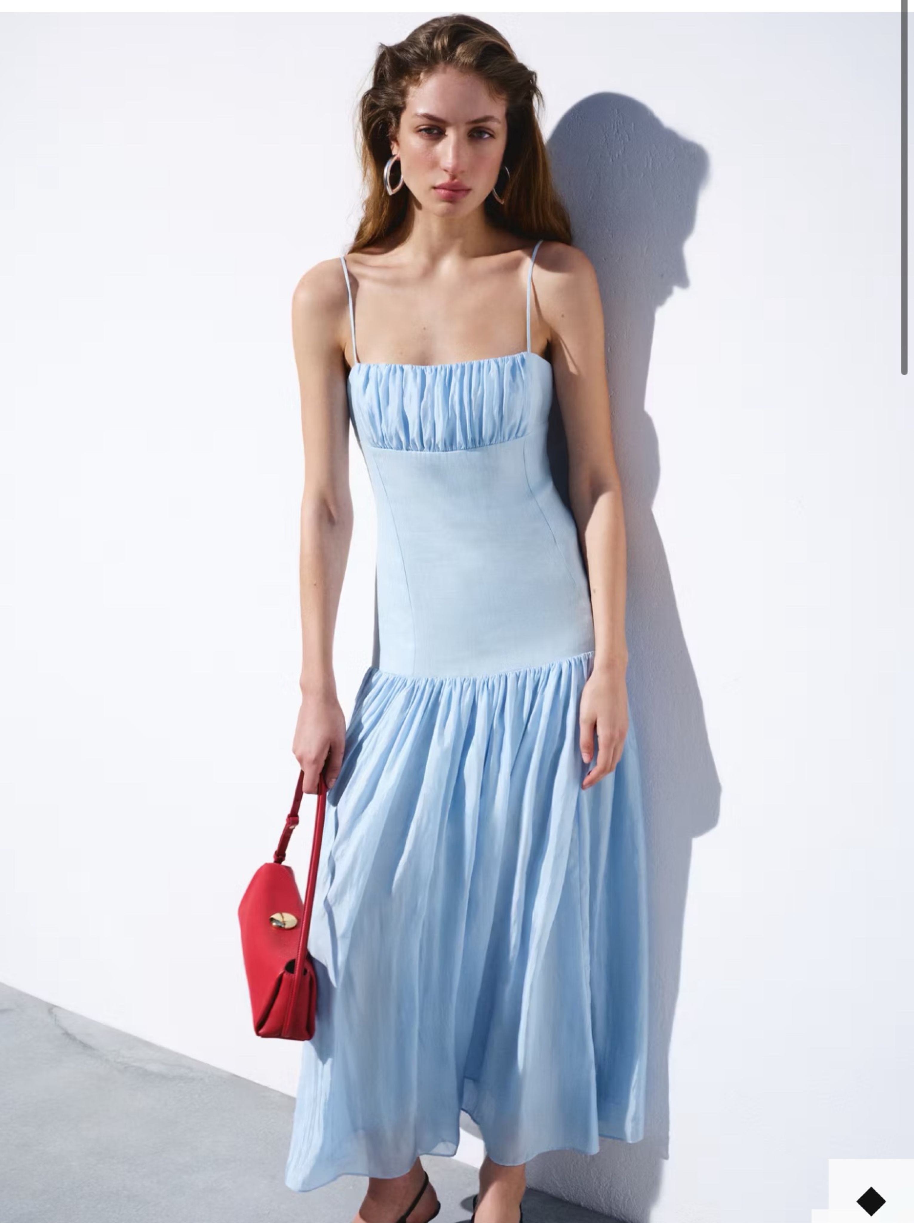 pinafore dress cotton Mini | Poplin - PACIFIC STRIPE pockets and button on Matching Naughty or Nice Size:00 USA Sherri Hill Dress 57419