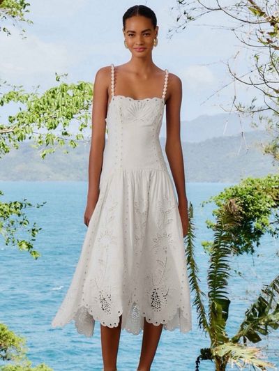 Farm Rio Richelieu Shell Midi Dress by Farm Rio | Pickle