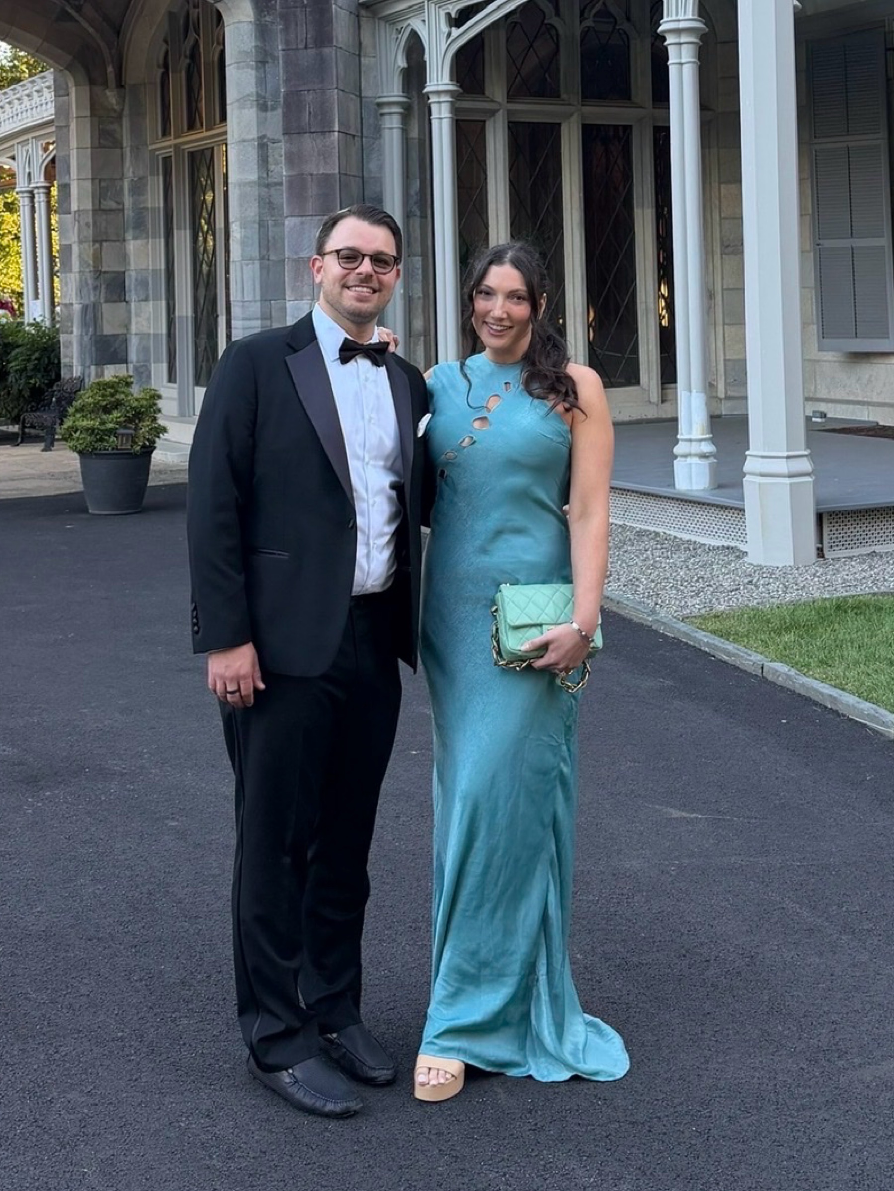 Yellow The Label Teal Gown