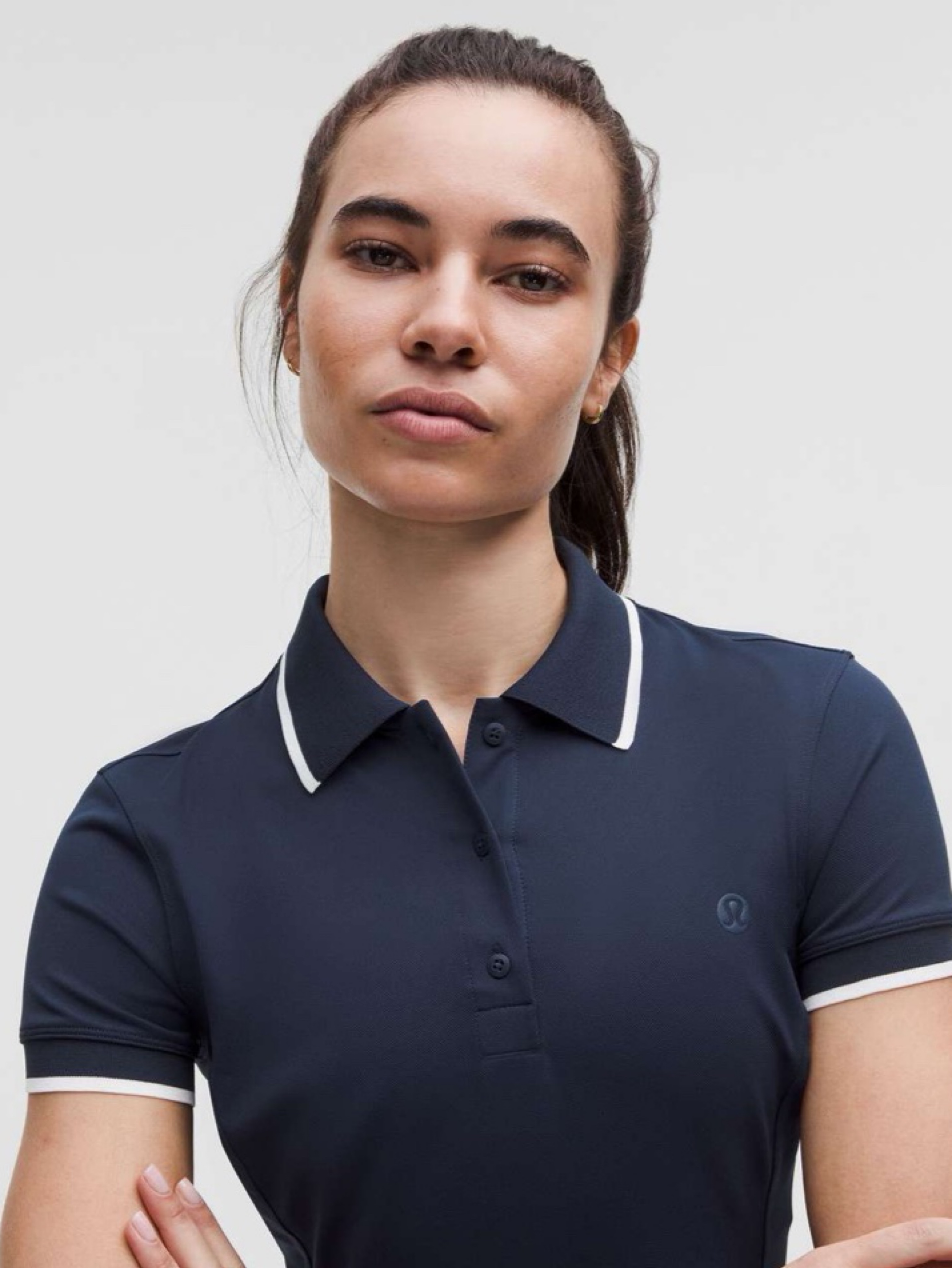 lululemon short sleeve polo dress Pique Short-Sleeve Golf Polo Dress