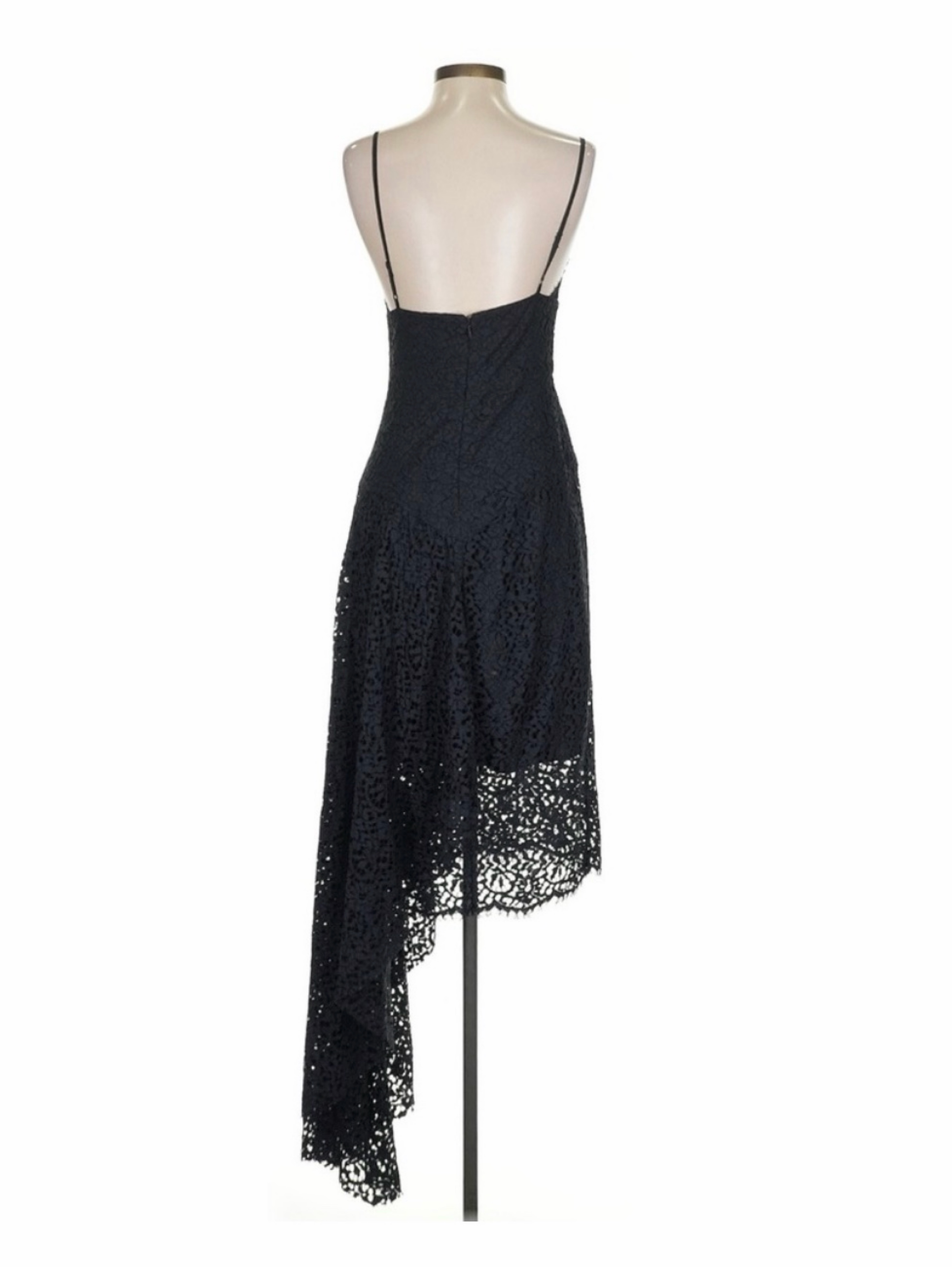 milly black lace dress Milly Black Lace Midi Dress
