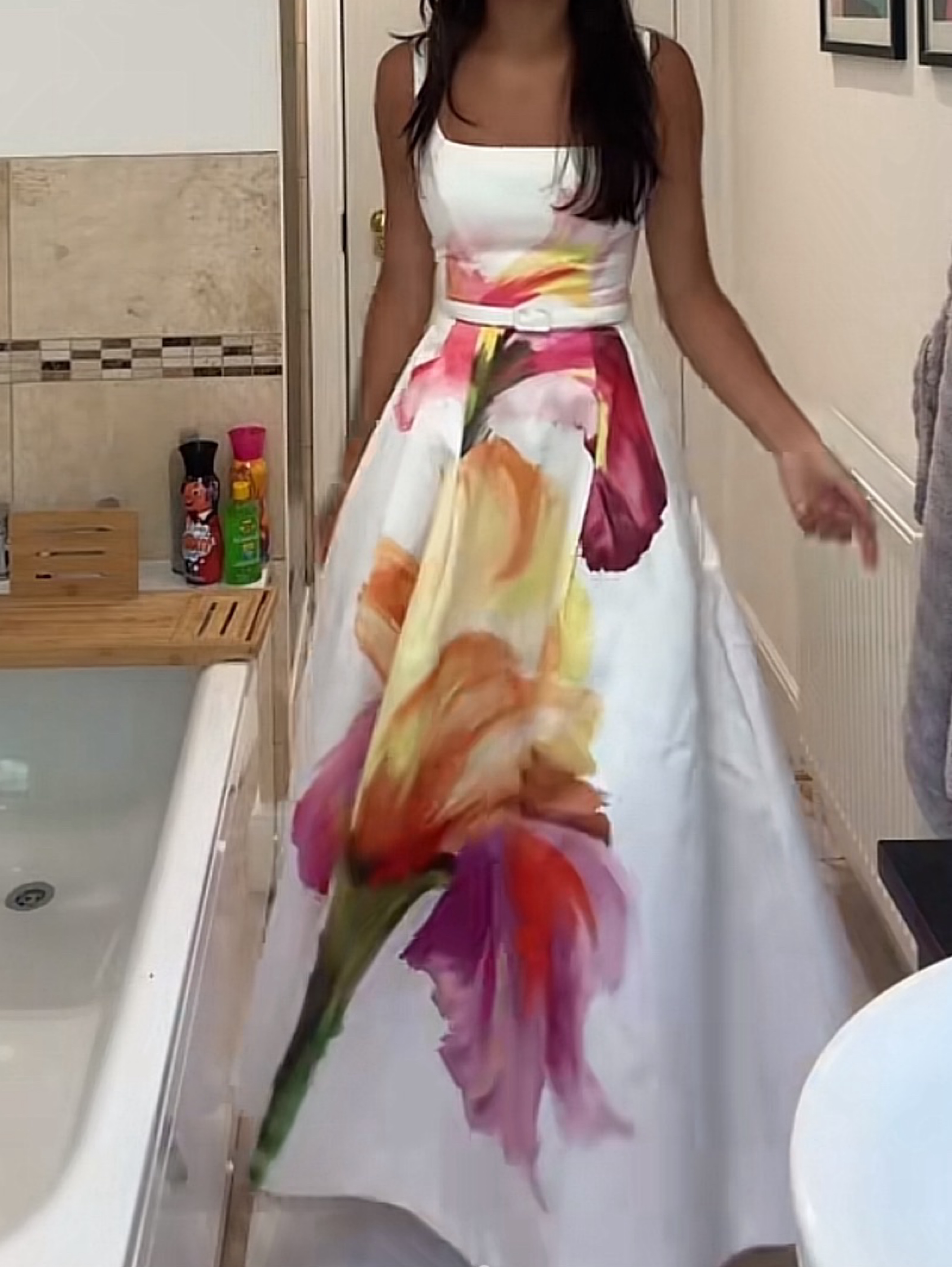 Nicholas the Label Sorelle Belted Floral Cocktail Dress