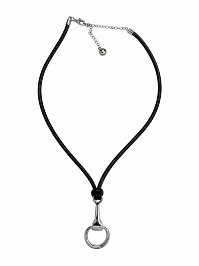 Horsebit Statement Pendant Necklace by Misc | Pickle