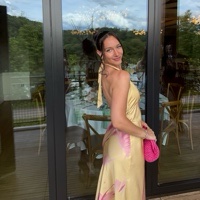 The A&F Julia Slip Halter Maxi Dress by Abercrombie and Fitch - Pickle