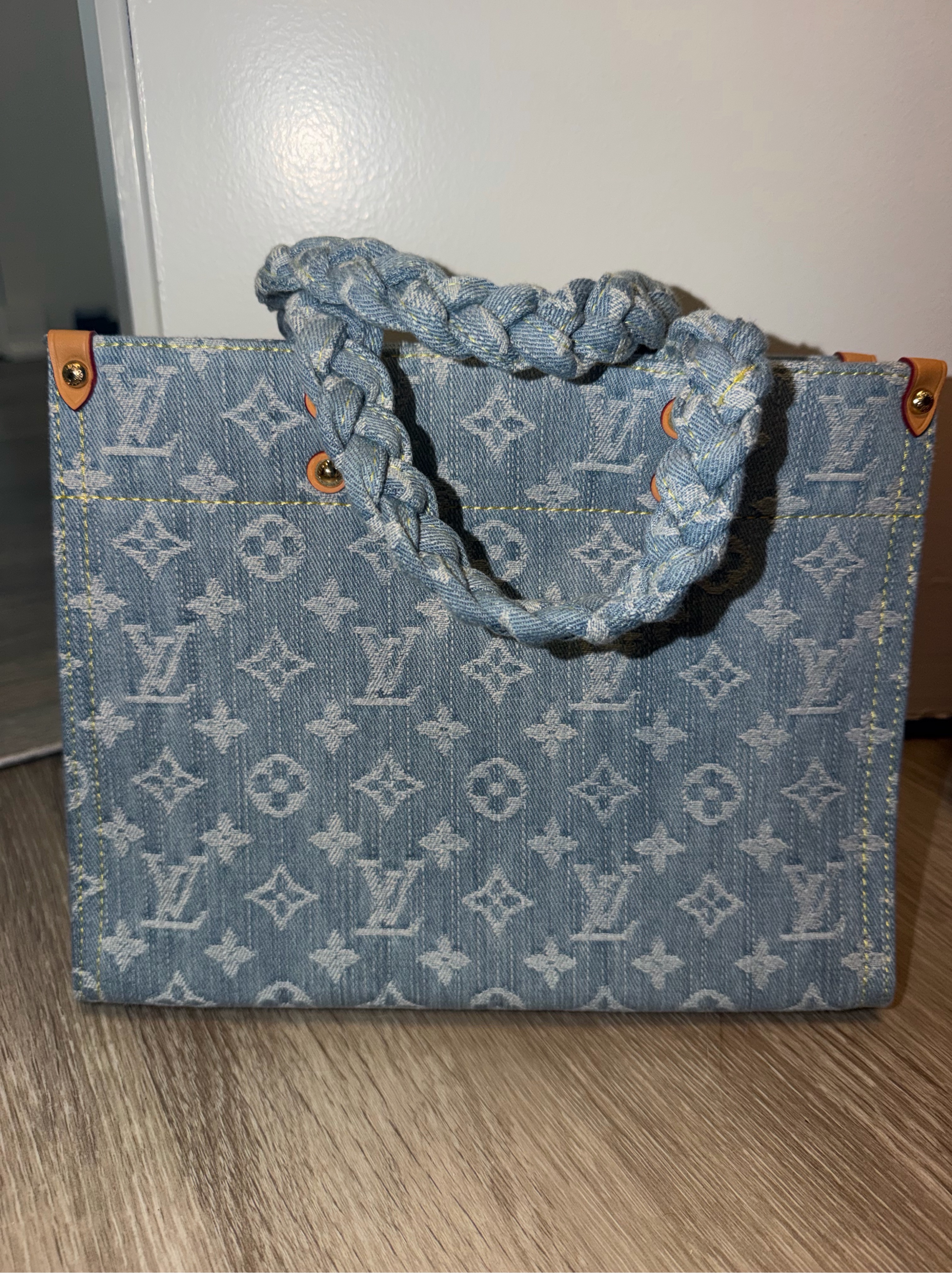 Louis Vuitton Monogram Denim Let’s Go PM Tote Bag