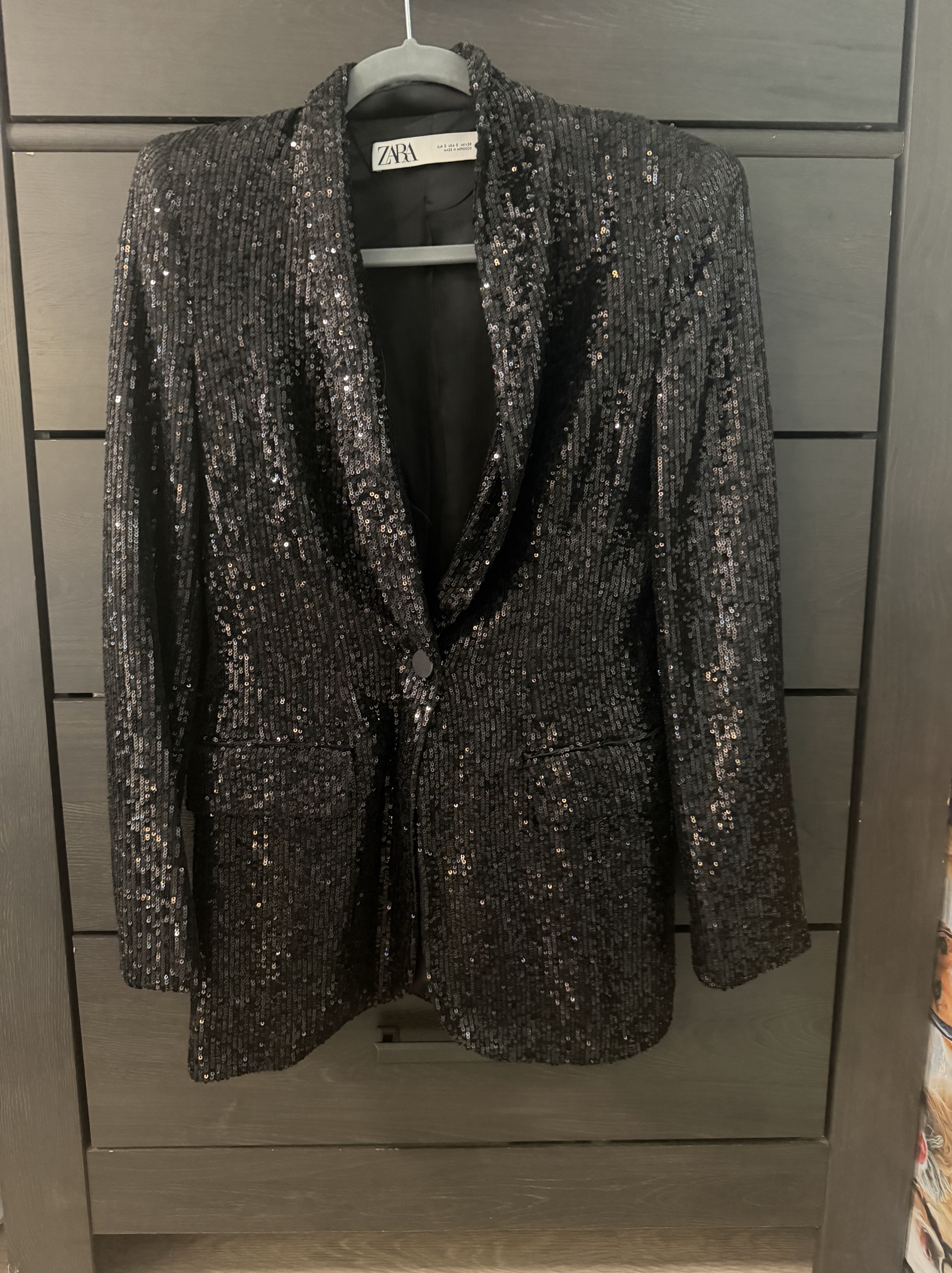 Black Sequin Blazer