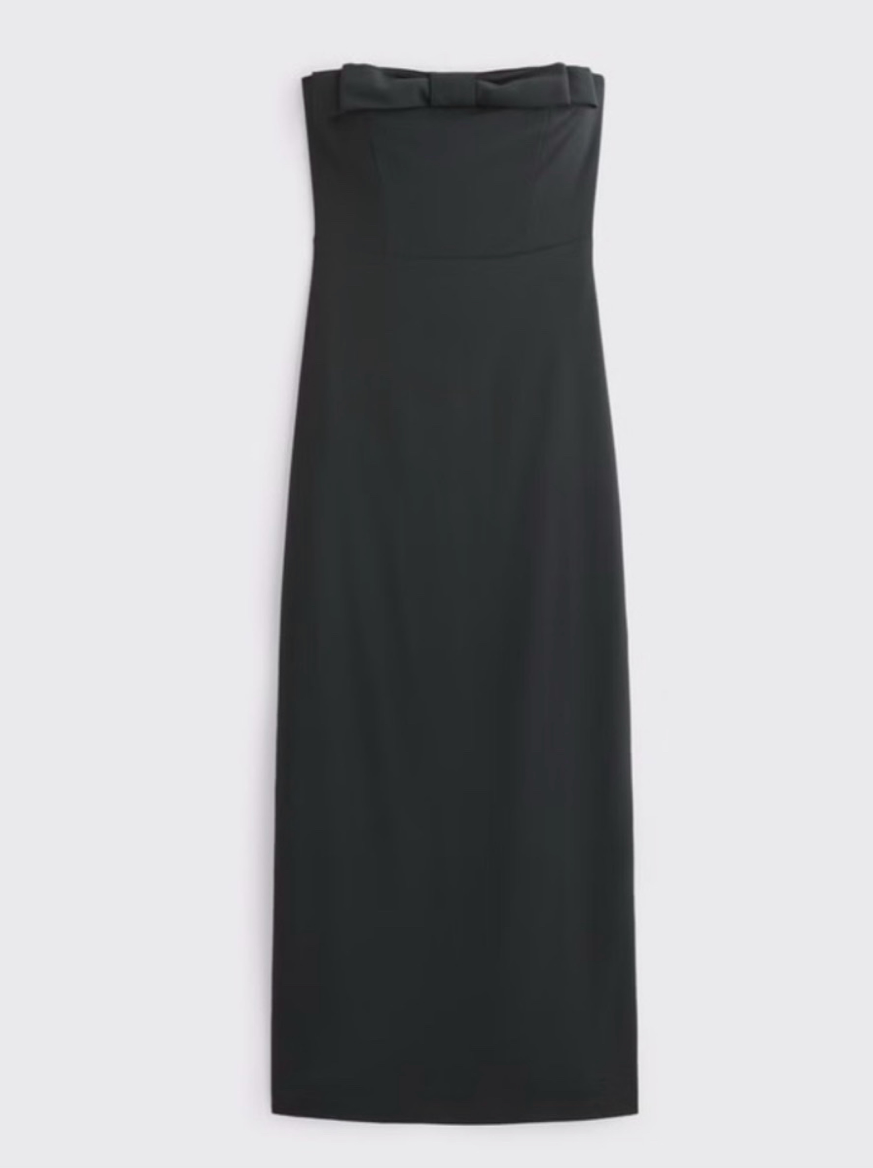 Column Bow-Front Maxi Dress