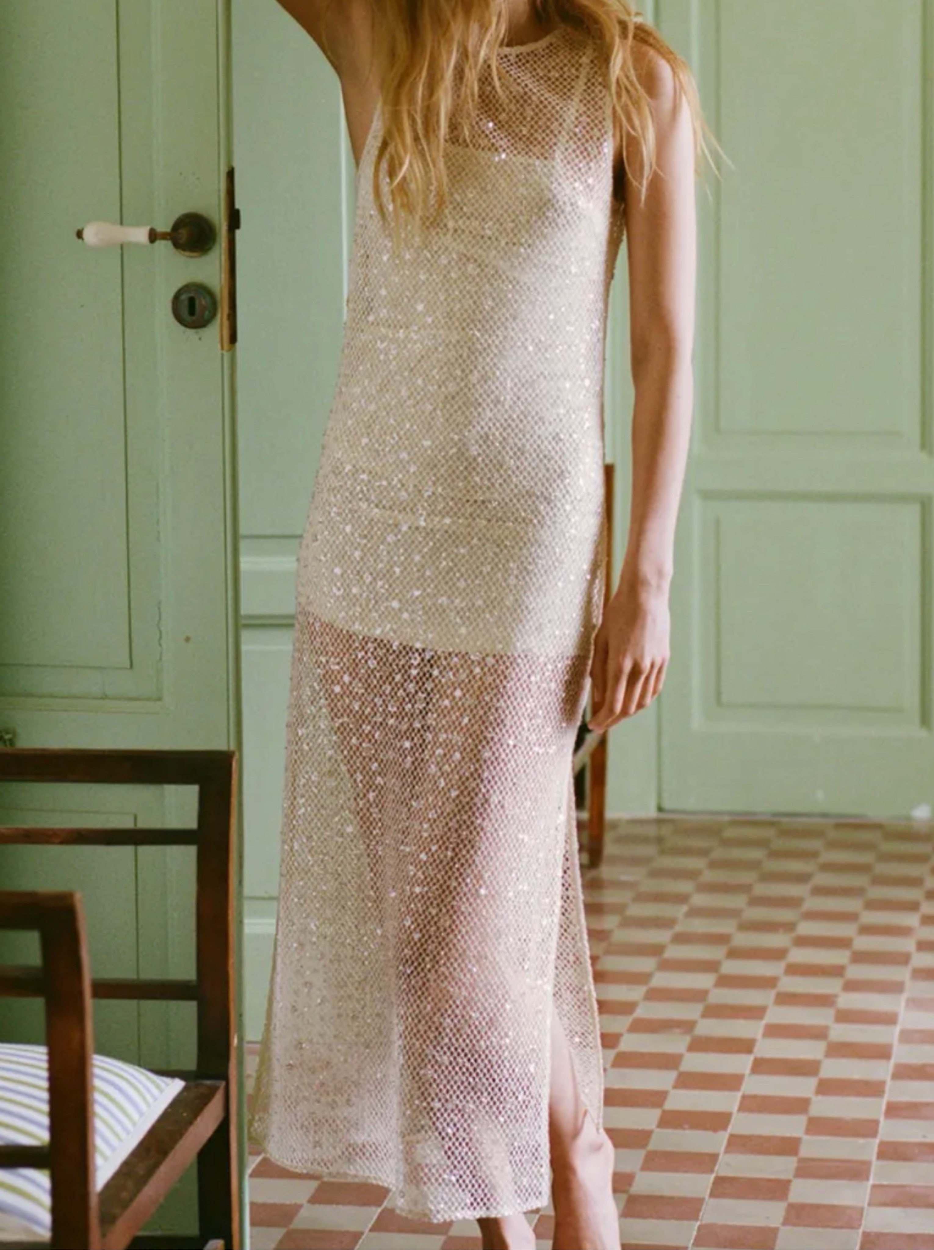 Sequin Midi Dress