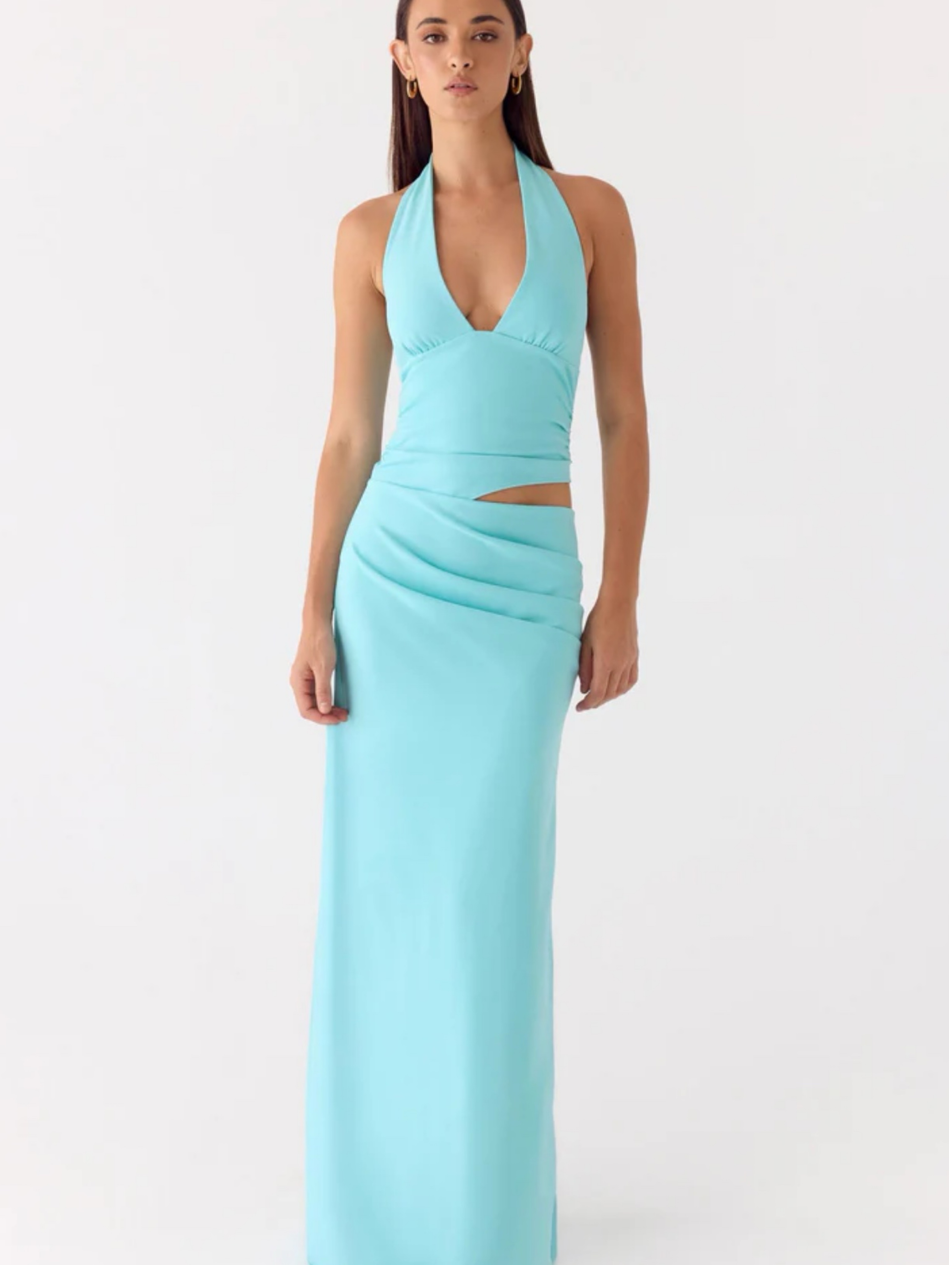 peppermayo halter dress Alicia Satin Halter Mini Dress