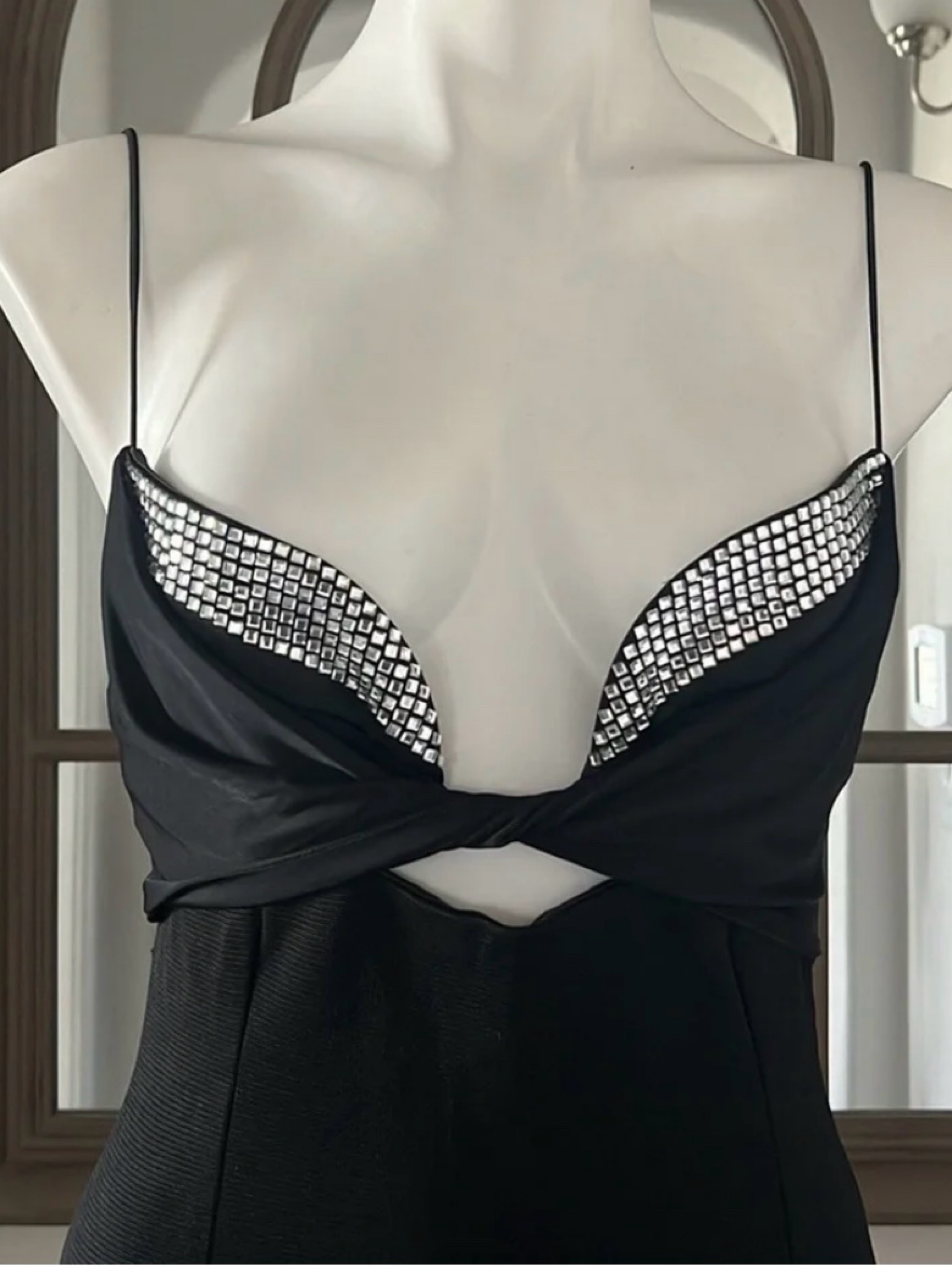 galvan diamond cut out dress Buy Galvan Sequined Halterneck Gown - White At 30% Off