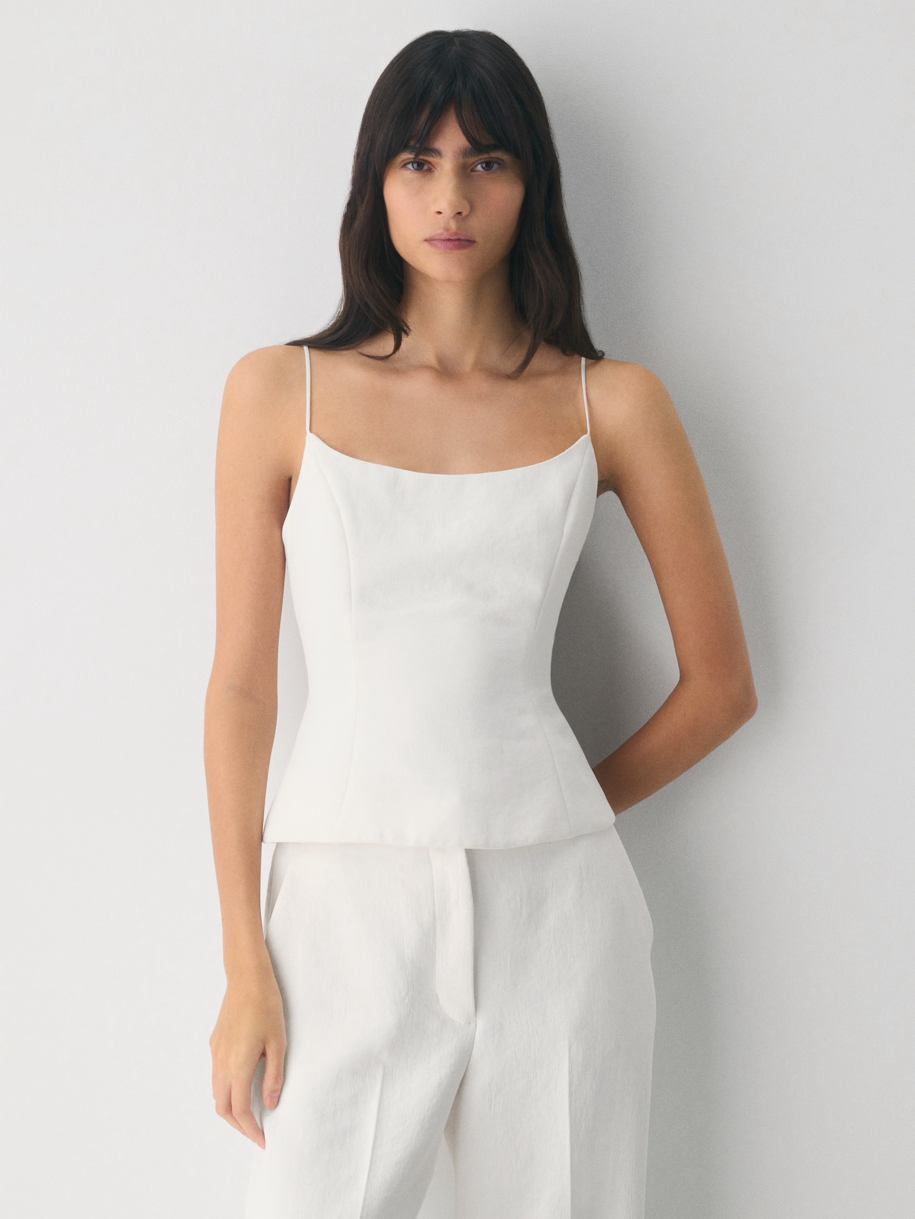 Aritzia Altar Bustier - Light Birch