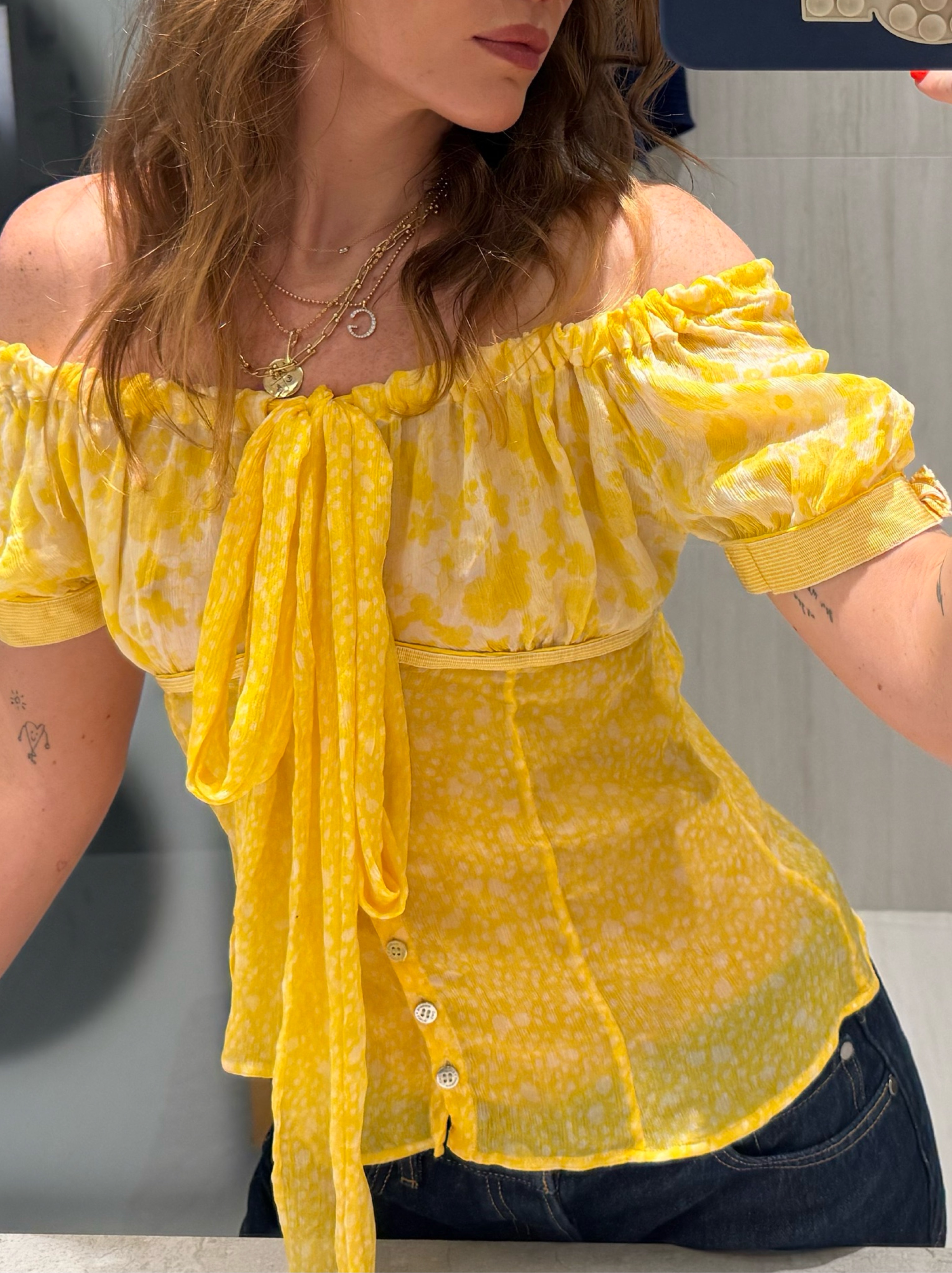 Vintage D&G Off the Shoulder Blouse