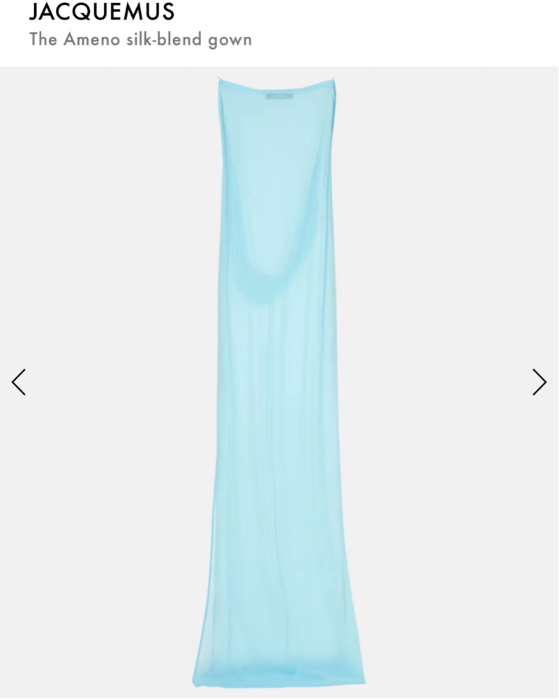 jacquemus embroidered silk-blend mousseline maxi dress Jacquemus Embroidered silk-blend mousseline maxi dress Jacquemus