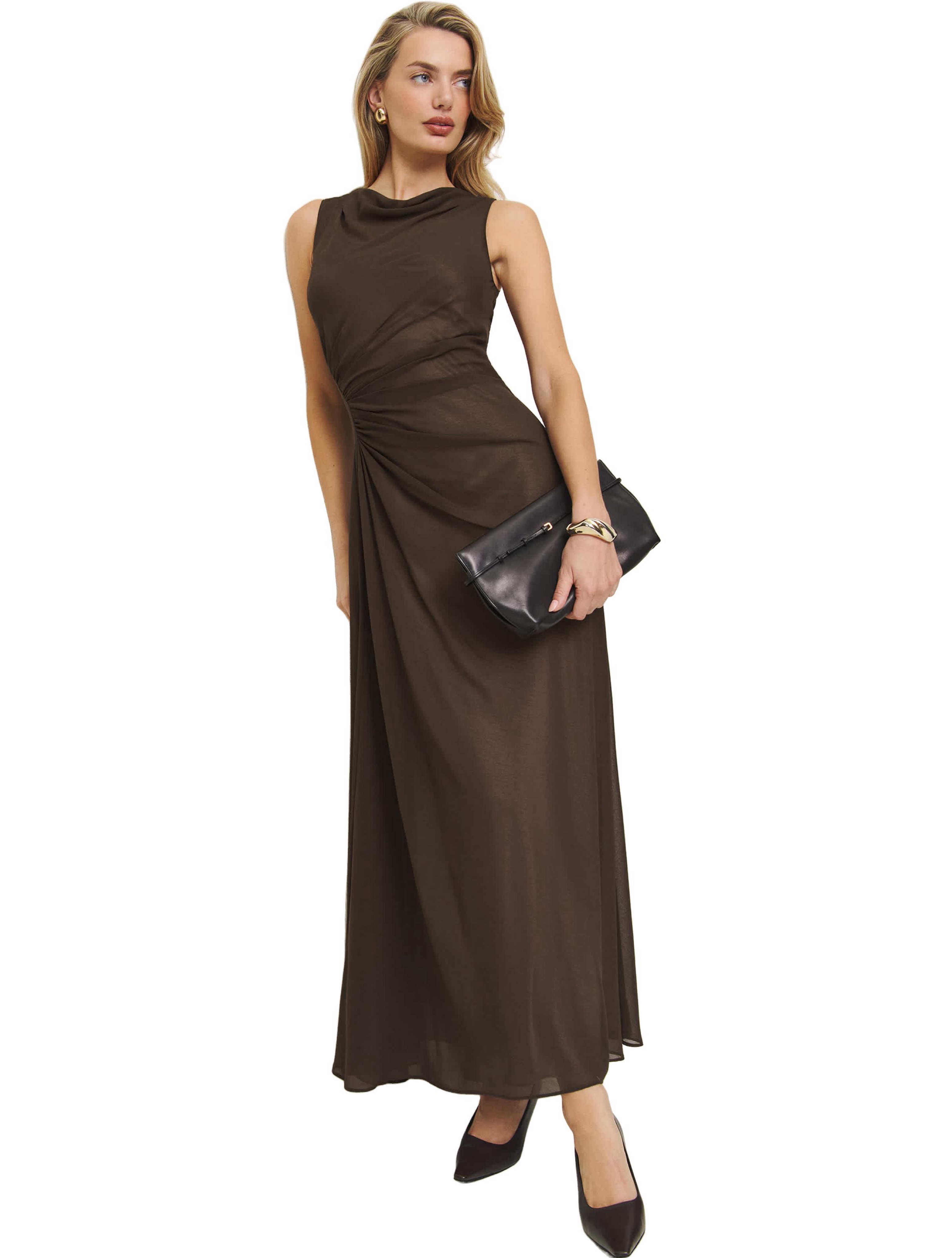 casual latest indian dress styles for ladies Pink Knee-Length | Tranquil Threads rust maxi dress ensuring comfort without sacrificing Black Crane Pleated Dress Size:0-1 Year (80cm)