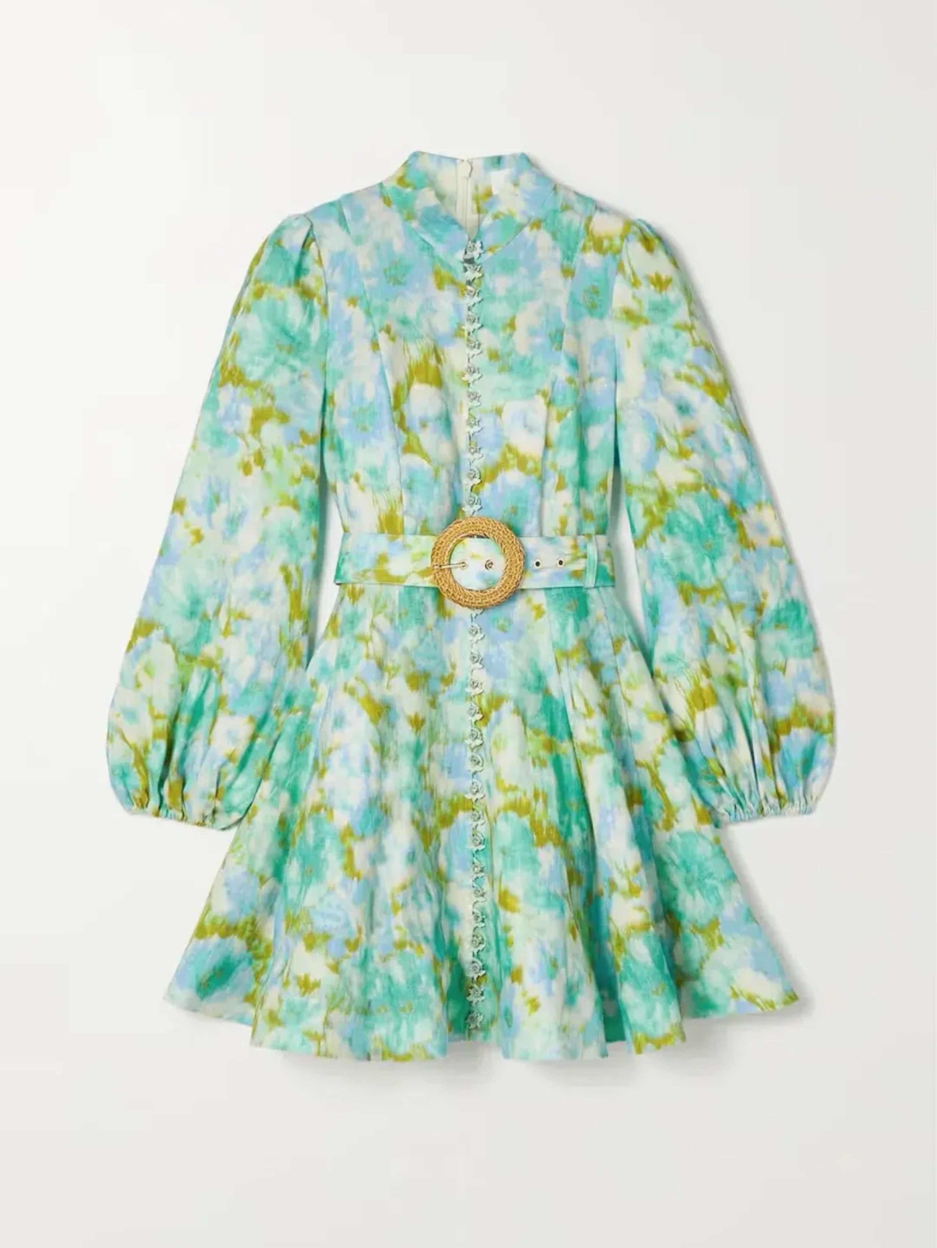 zimmermann blue and green dress Zimmermann