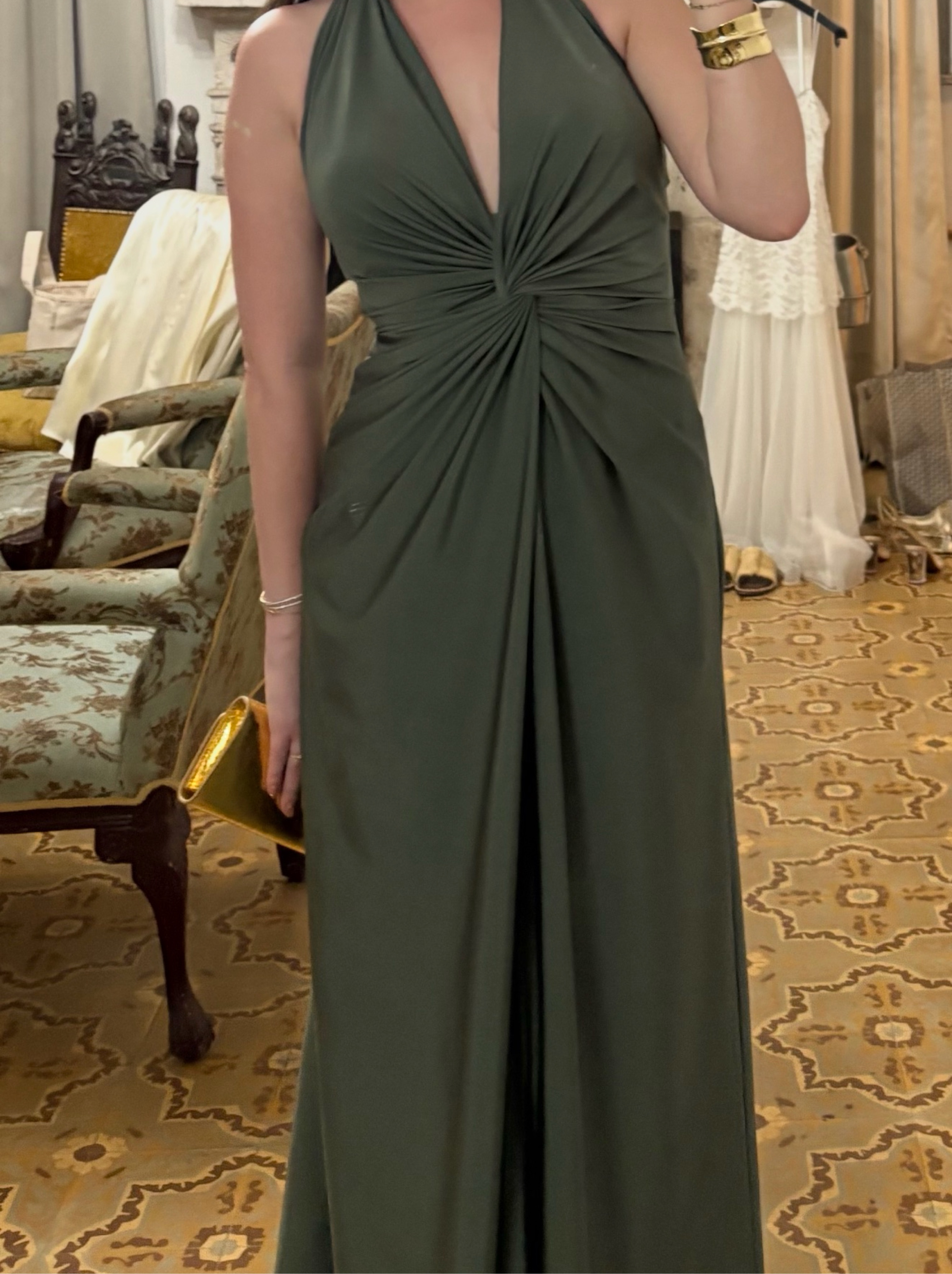 andres otalora mendra gathered jersey maxi dress Andres Otalora Mendra Gathered Jersey Maxi Dress