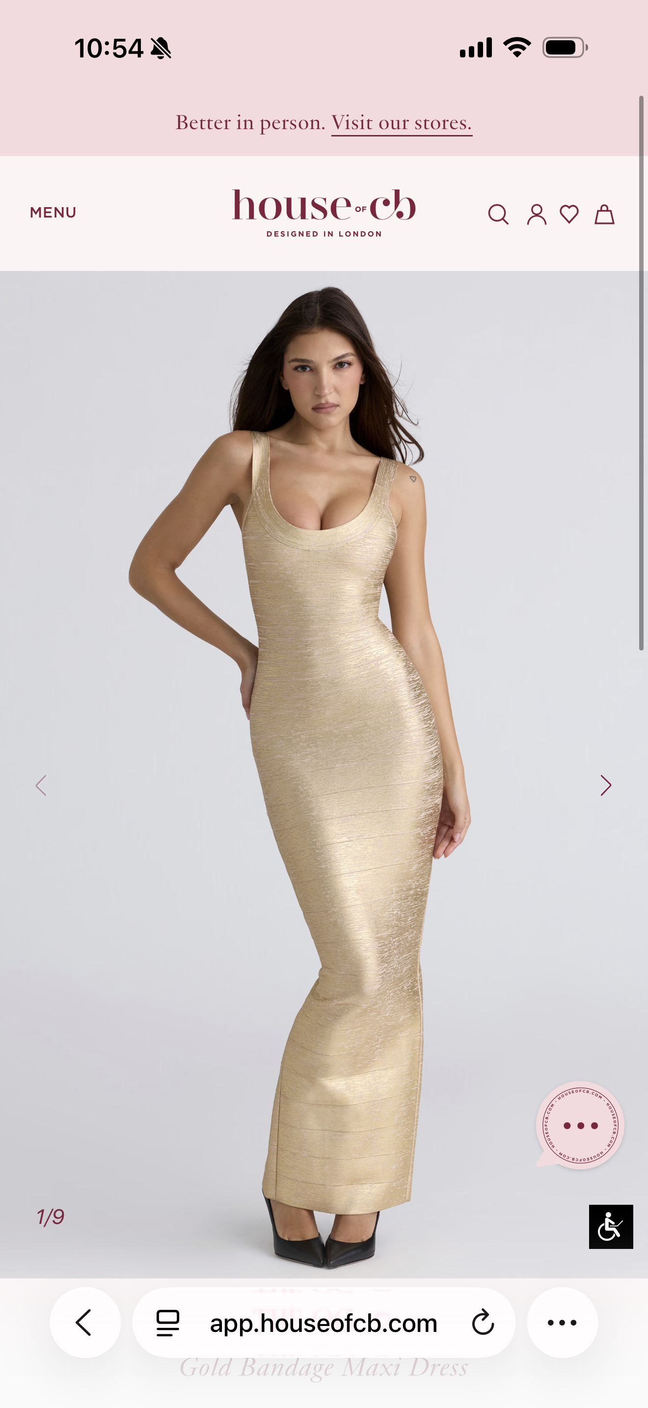 House of CB - Gold Banadge Maxi Dress by House of CB - Pickle House of CB - Gold Banadge Maxi Dress by House of CB - Pickle