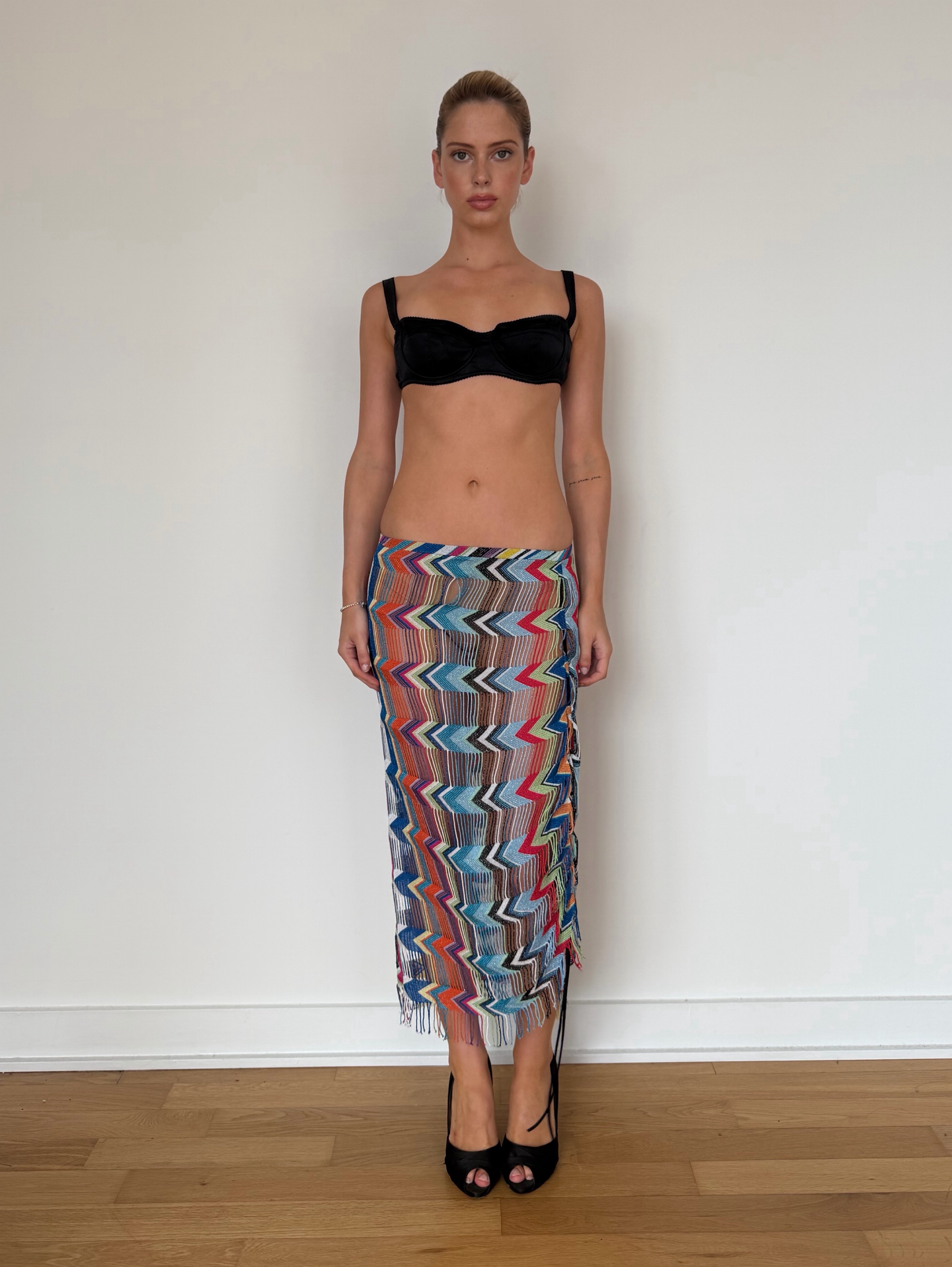 Missoni See-Through Multi Colored Skirt