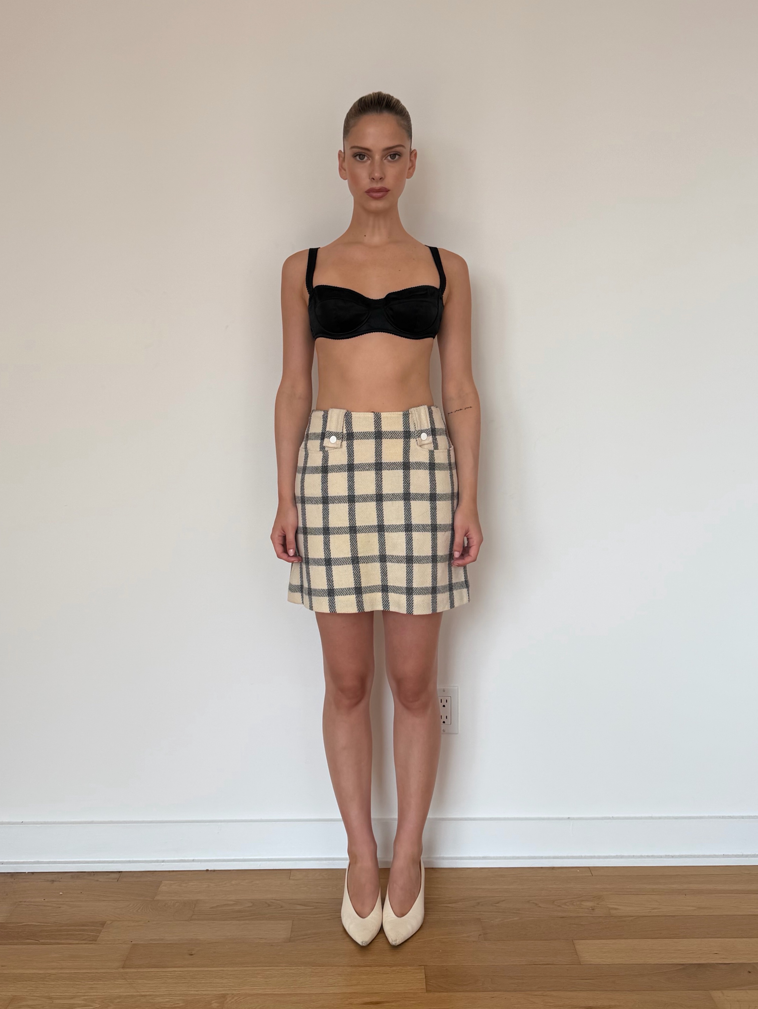 Courreges Midi Stripped Skirt